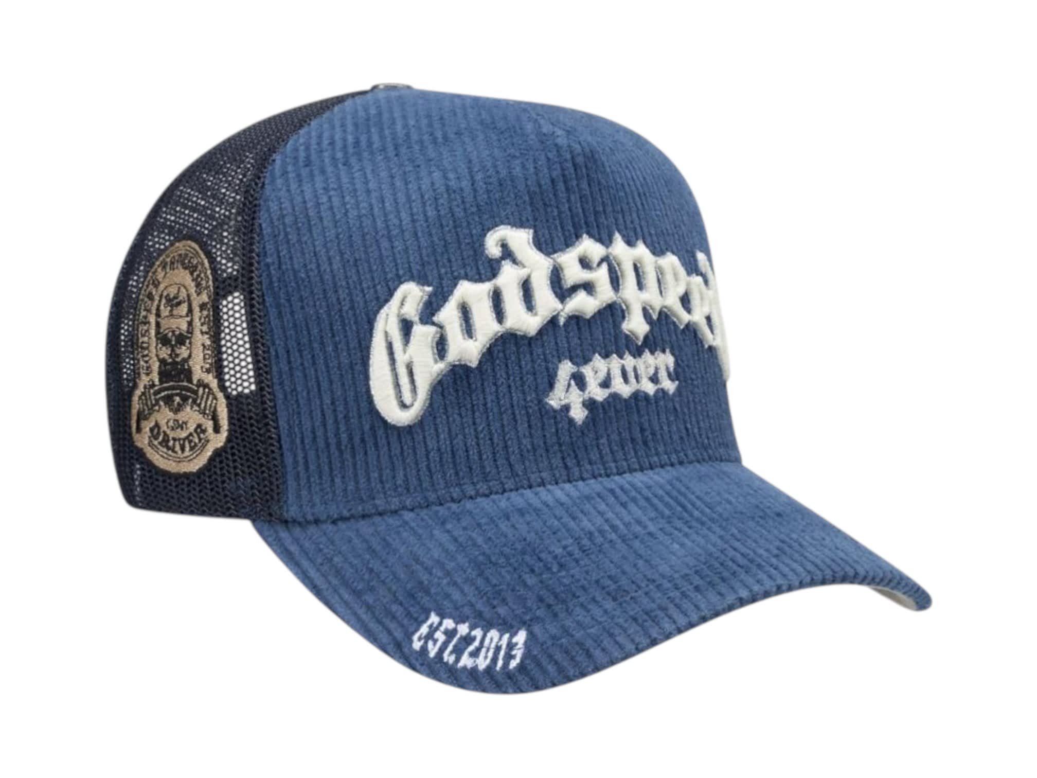 Godspeed GS Forever Trucker Hat Saphire Corduroy
