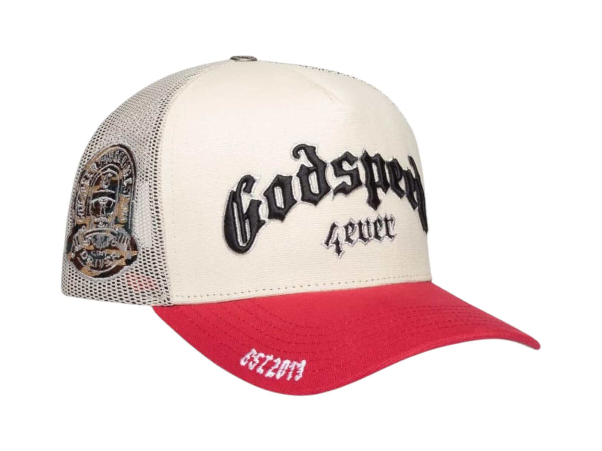 Godspeed GS Forever Foam Trucker Hat Bone/Red