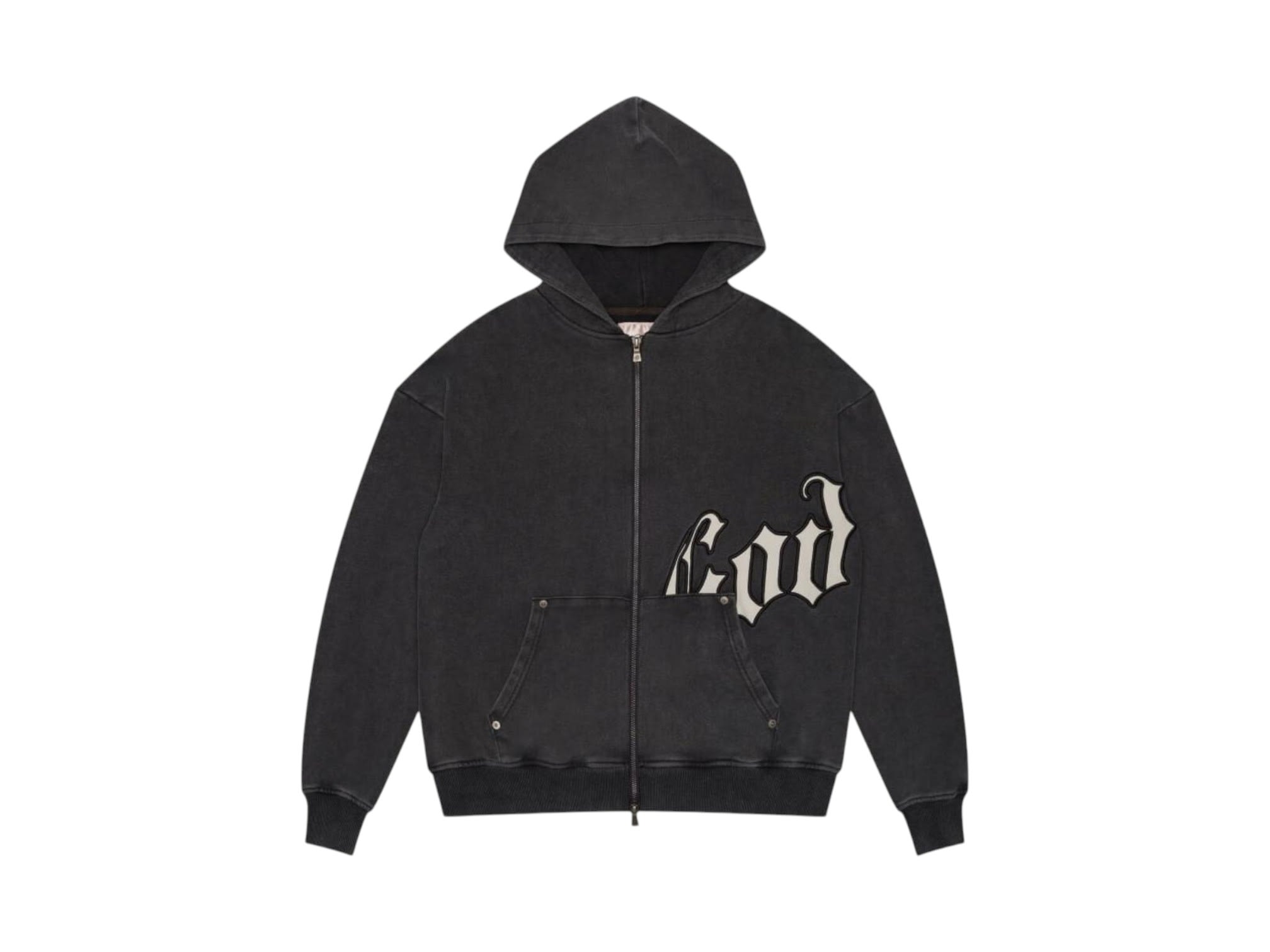 Godspeed OG Logo V2 Hoodie Black Washed