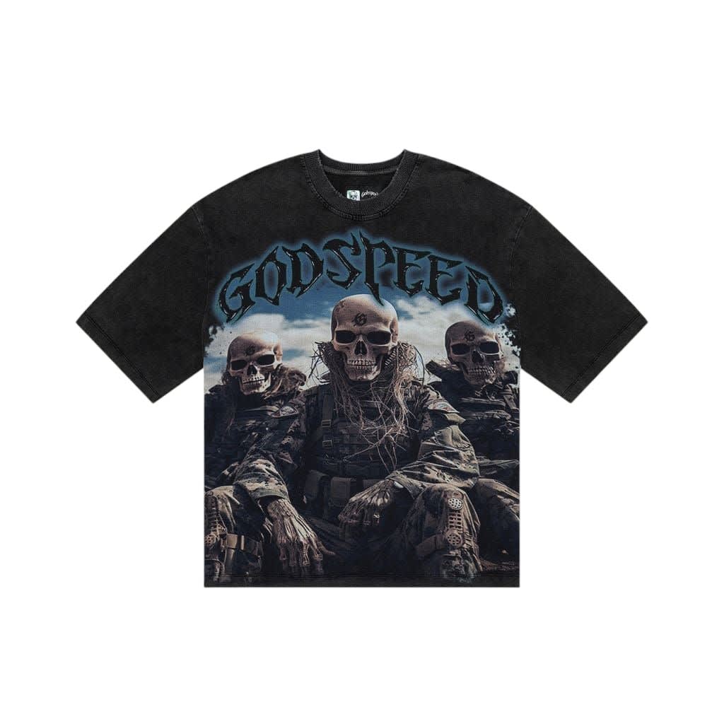Godspeed Squadron T-Shirt Black Wash