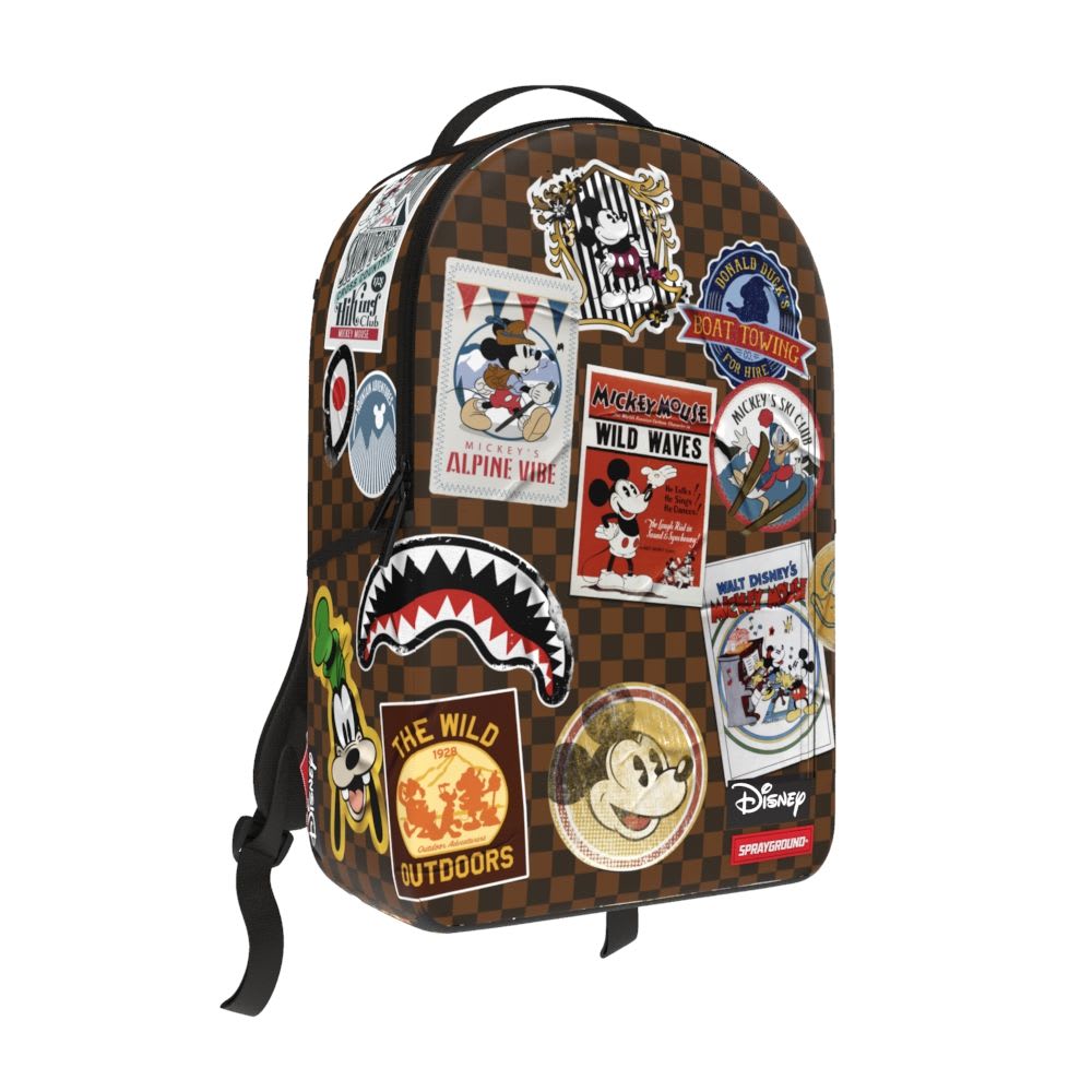 Sprayground Mickey Mouse Global Mogul Backpack Brown