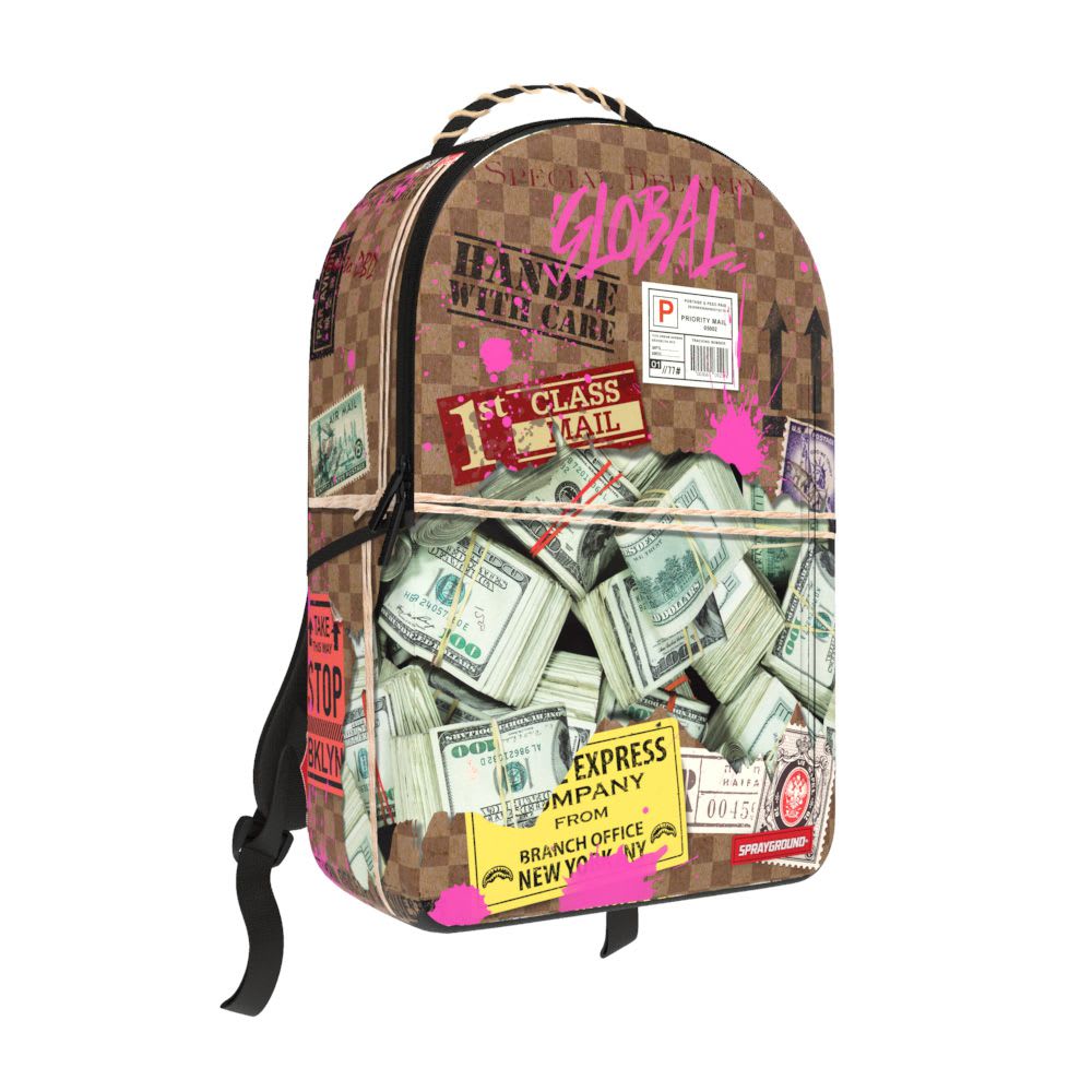 Sprayground Torn Packaging RMX Backpack Brown