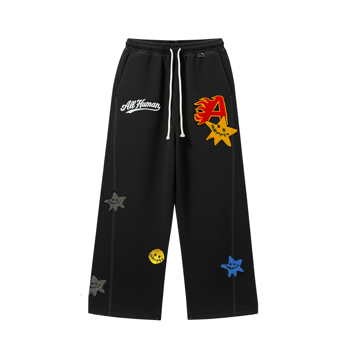 All Human SpitFire Sweatpants Black