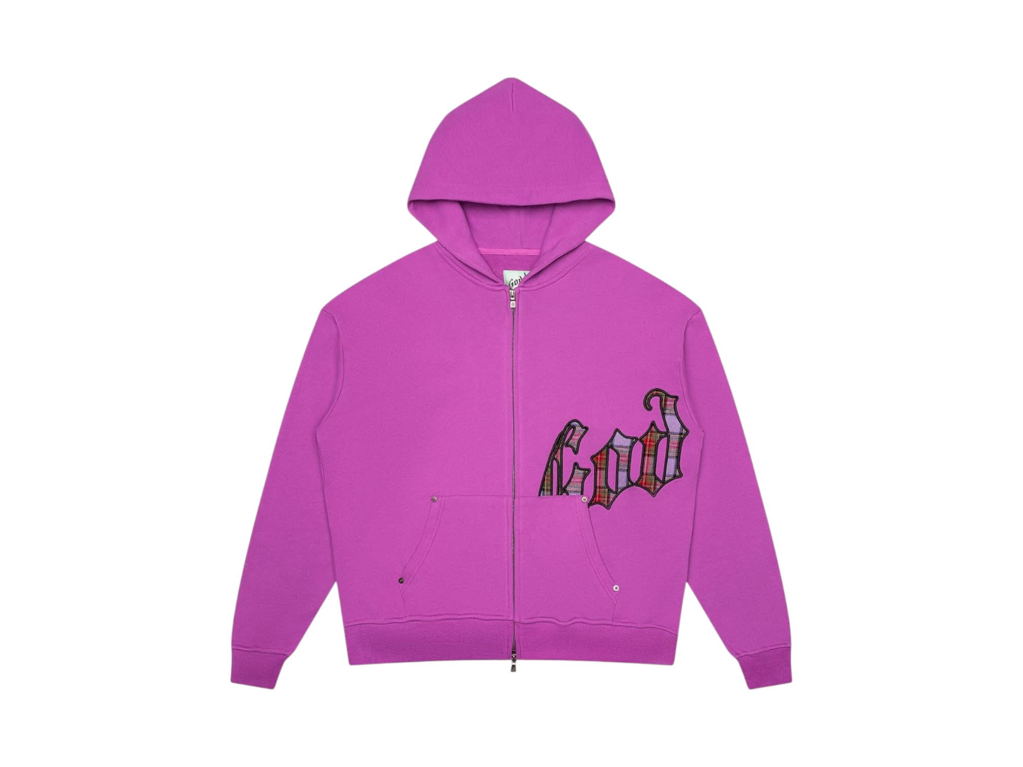 Godspeed OG Logo Hoodie Pink Plaid