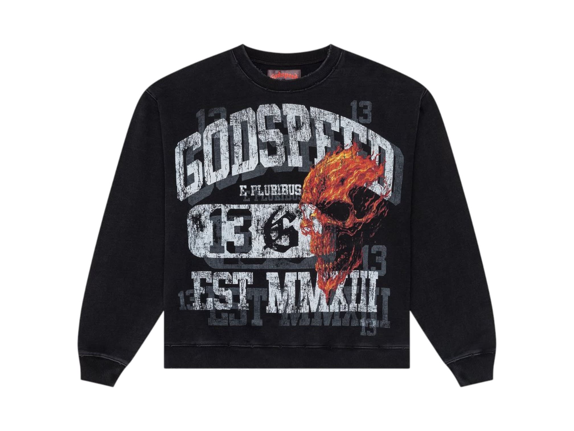 Godspeed Seeing Double Sweatshirt Black Wash