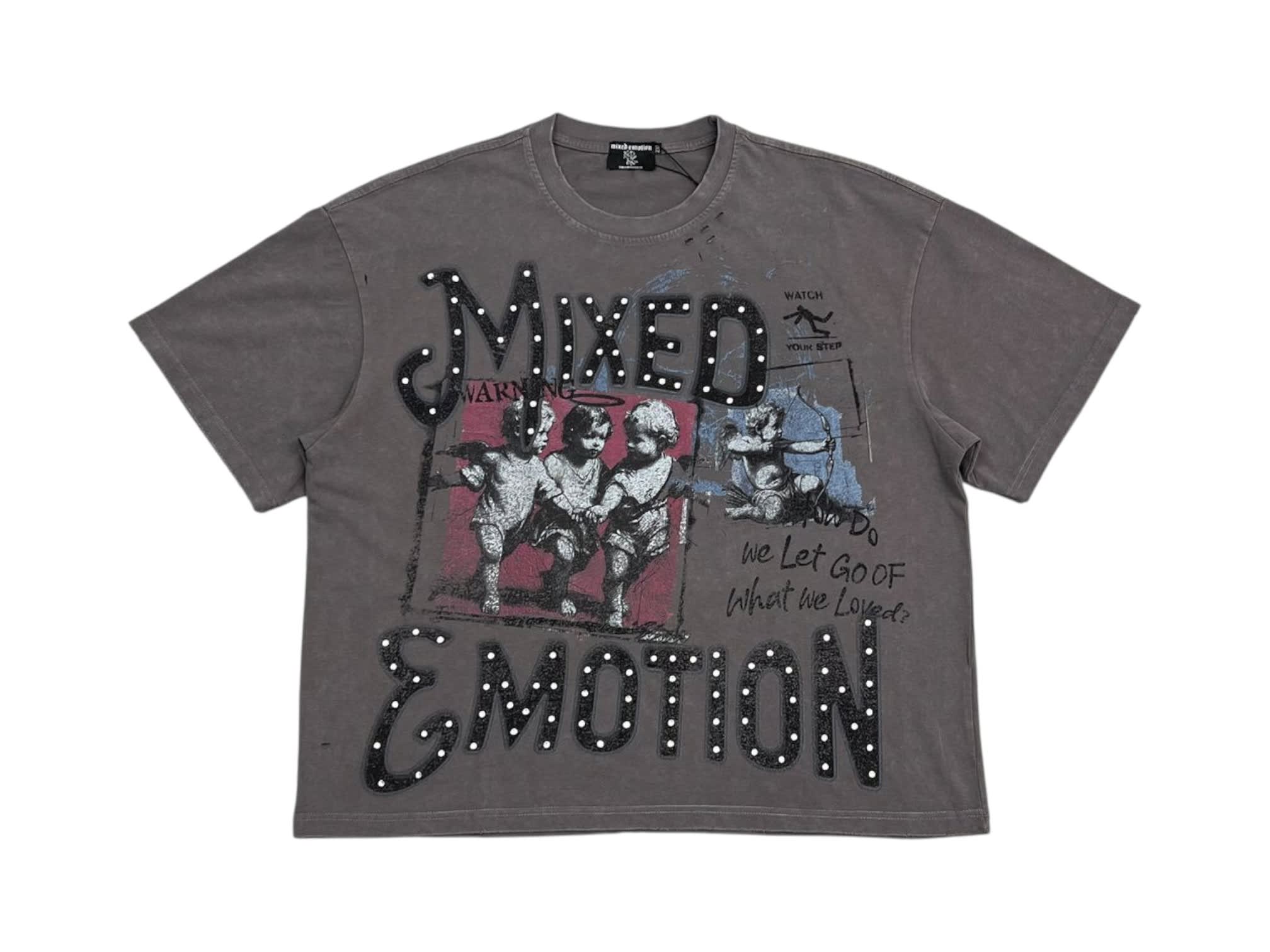 Mixed Emotion Friends T-Shirt Grey