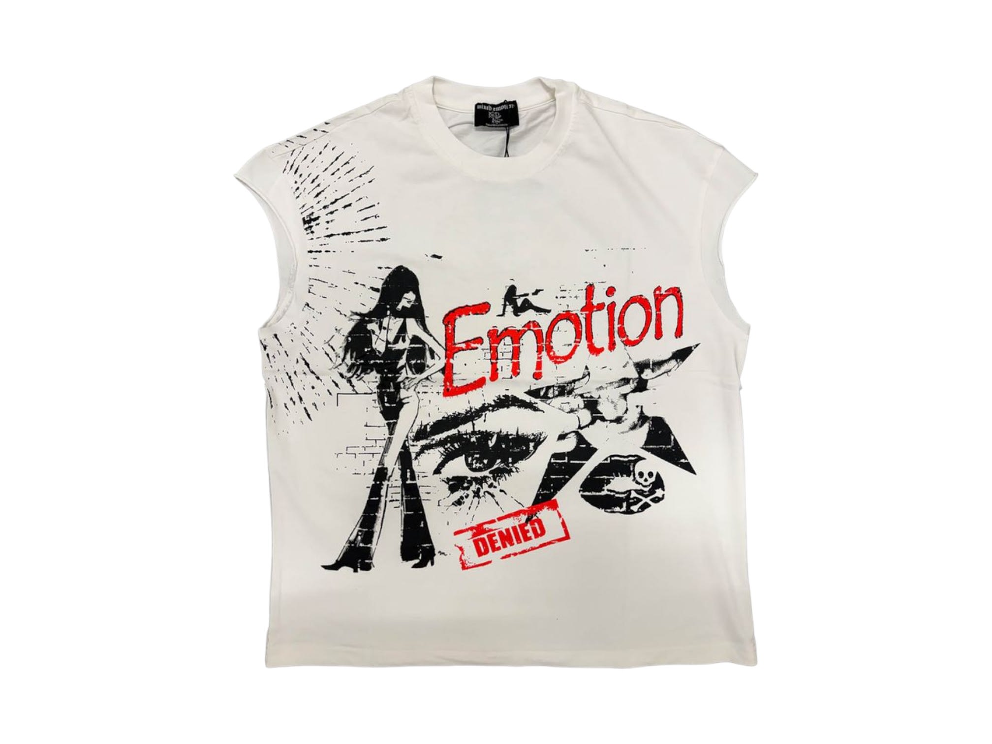 Mixed Emotion Starboy Sleeveless Tee White