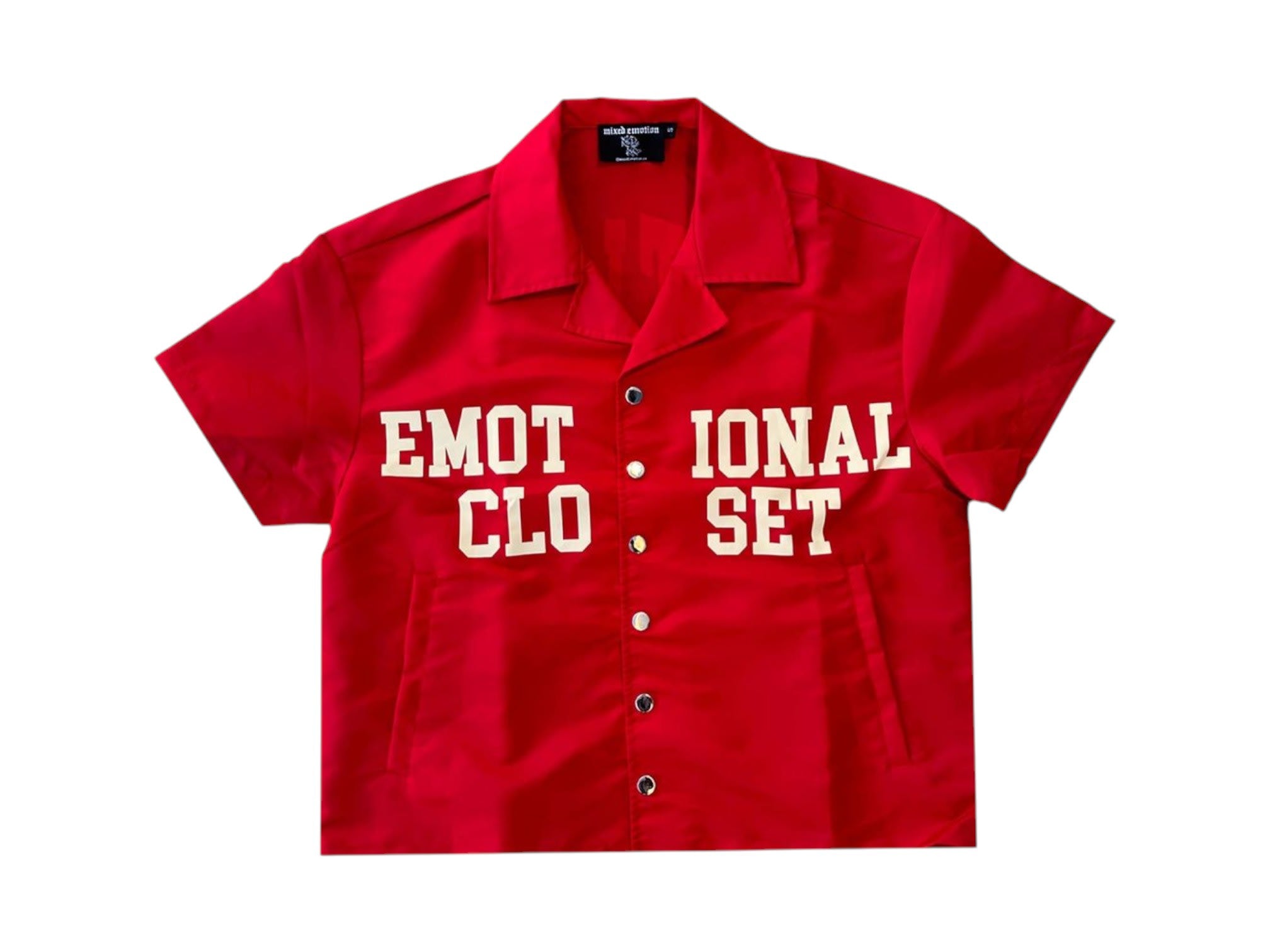 Mixed Emotion Backyard Nylon Shirt Red