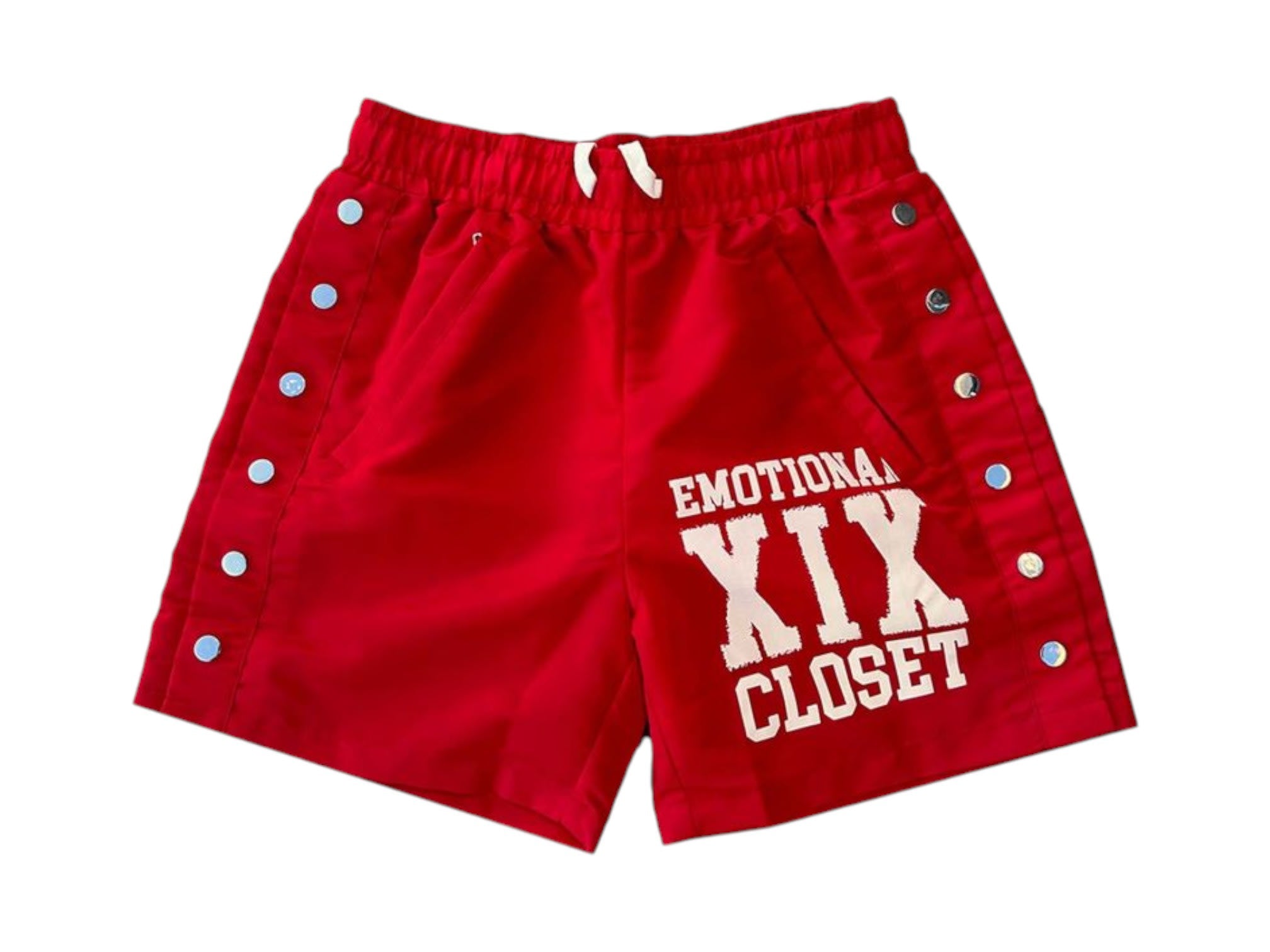 Mixed Emotion Backyard Nylon Shorts Red