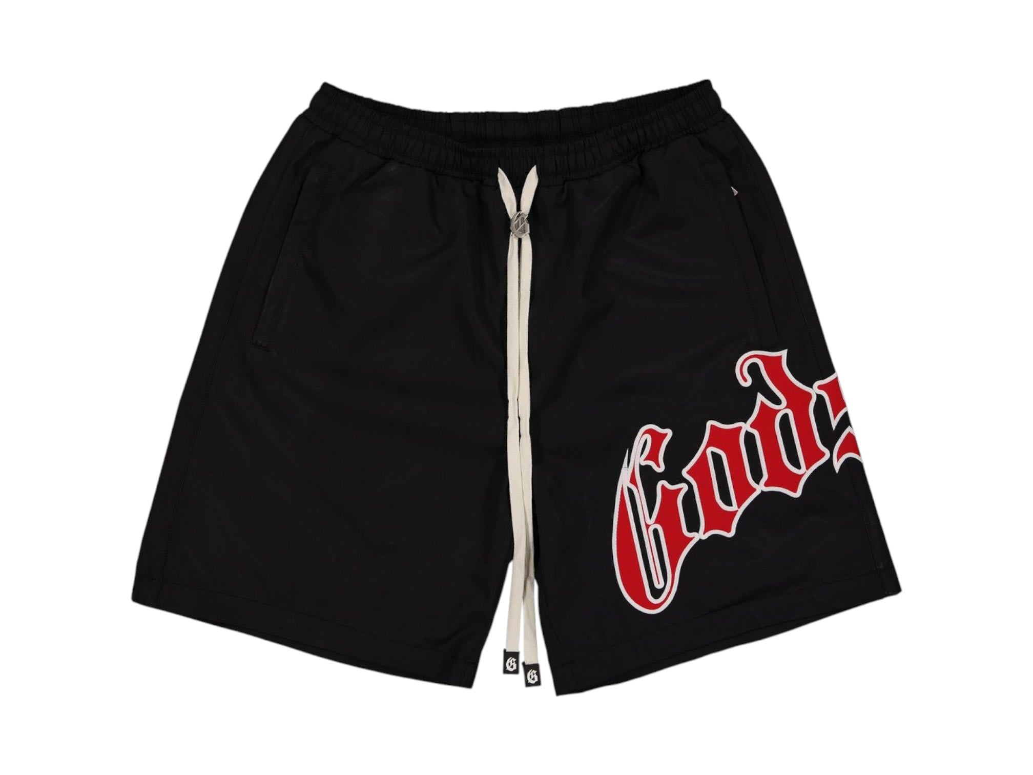 Godspeed OG Logo Nylon Shorts Black/Red