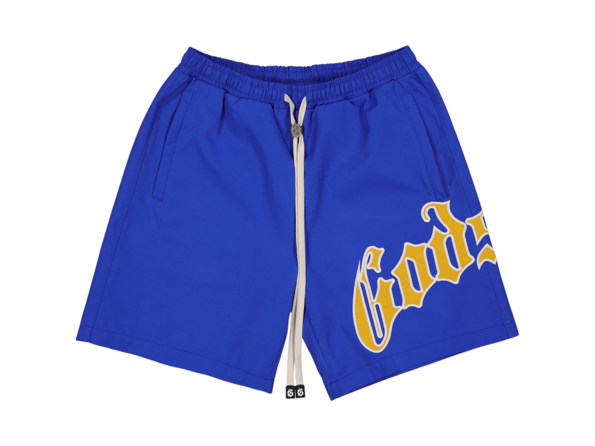 Godspeed OG Logo Nylon Shorts Blue/Yellow