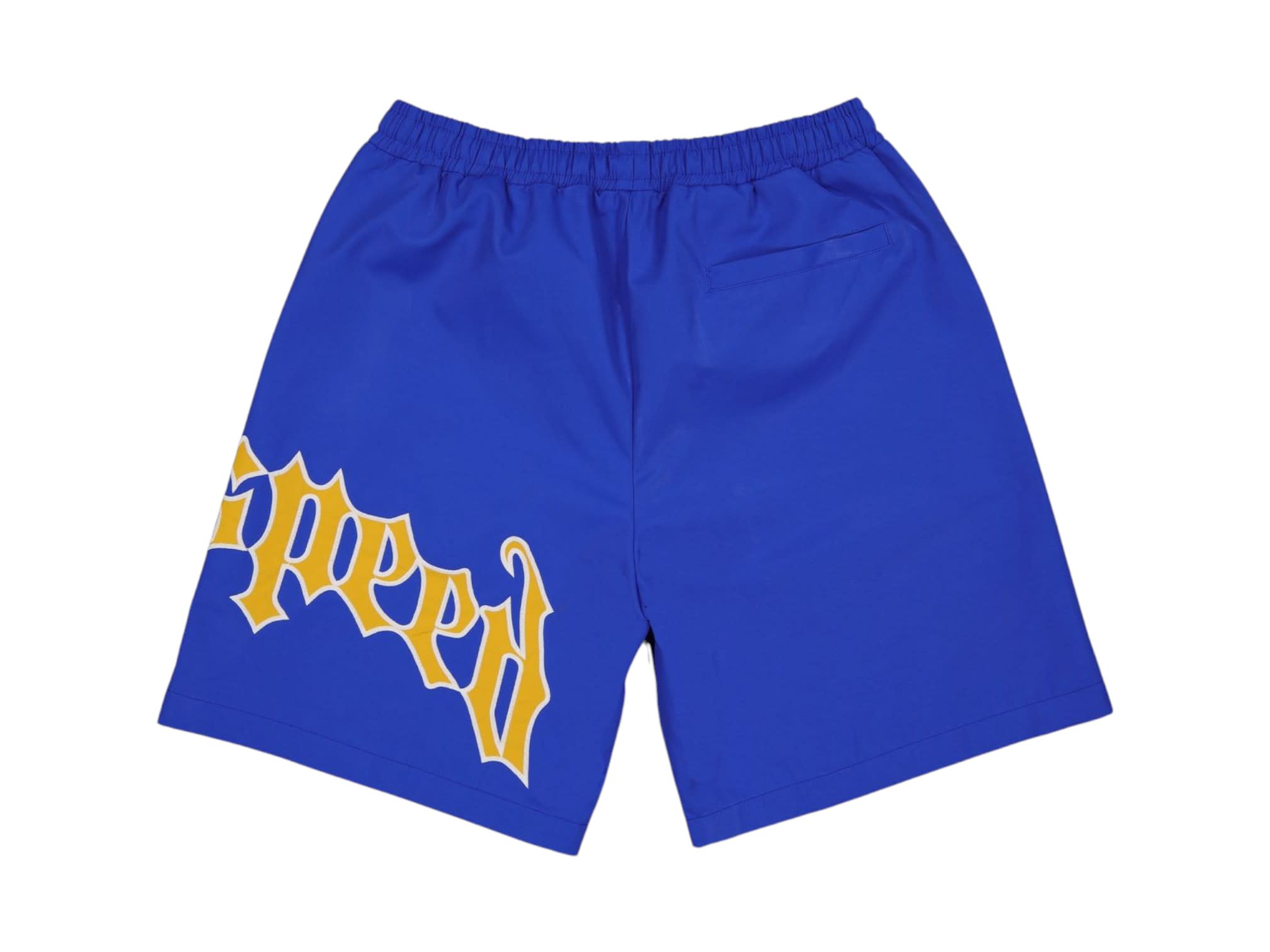 Godspeed OG Logo Nylon Shorts Blue/Yellow