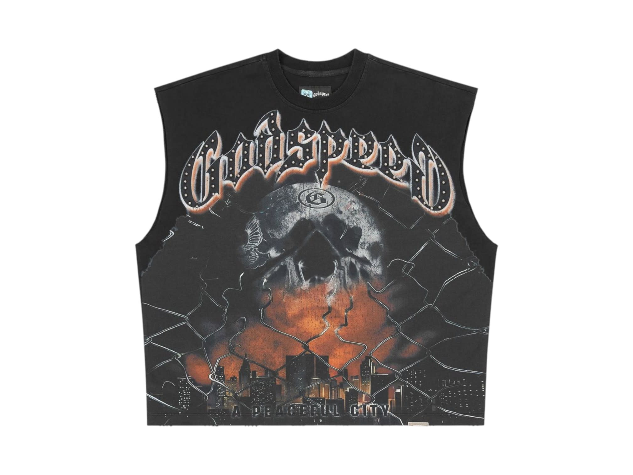 Godspeed Fences Sleeveless T-Shirt Black