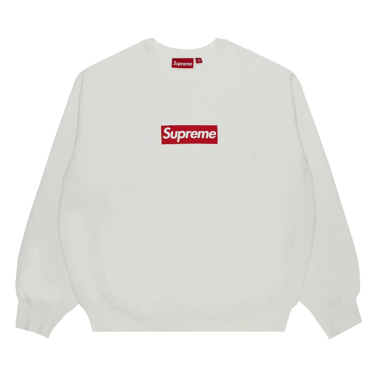 Supreme Washed Box Logo Crewneck White