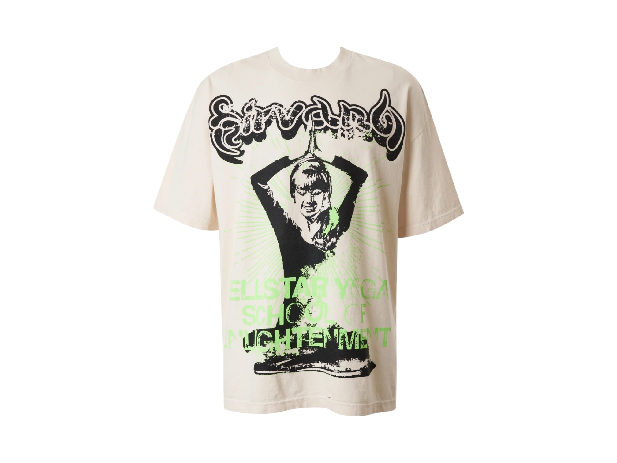 Hellstar Studios Yoga Remix T-Shirt Cream (2025)
