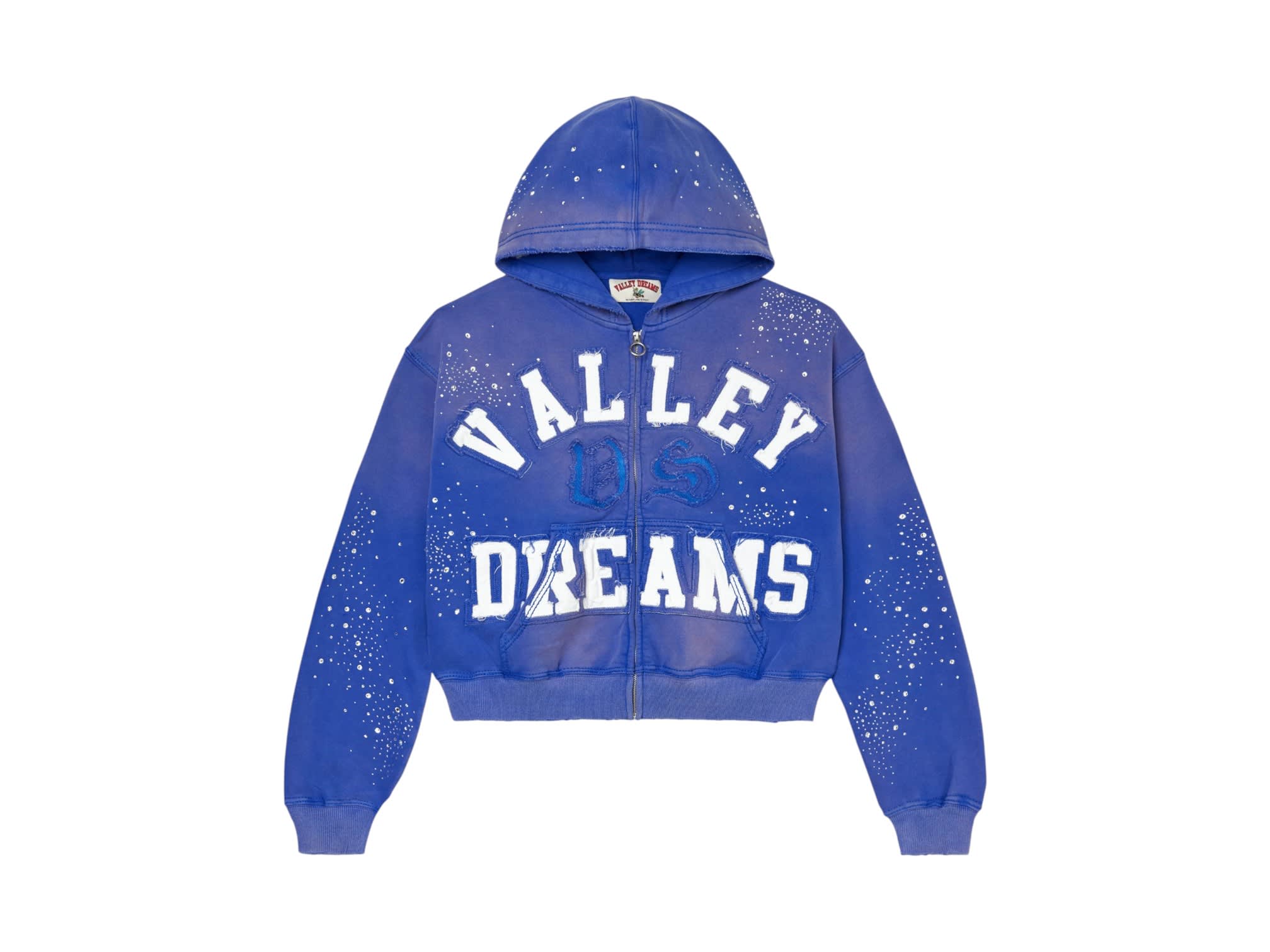 Vale Forever Classico Zip Up Hoodie Sapphire