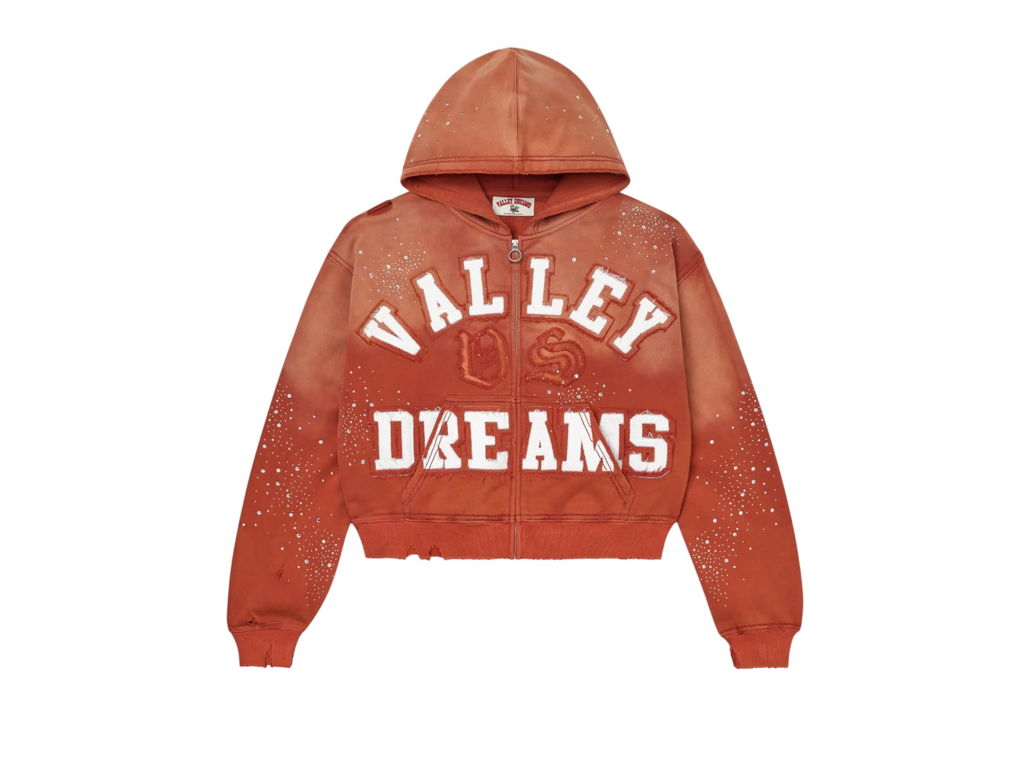 Vale Forever Classico Zip Up Hoodie Orange