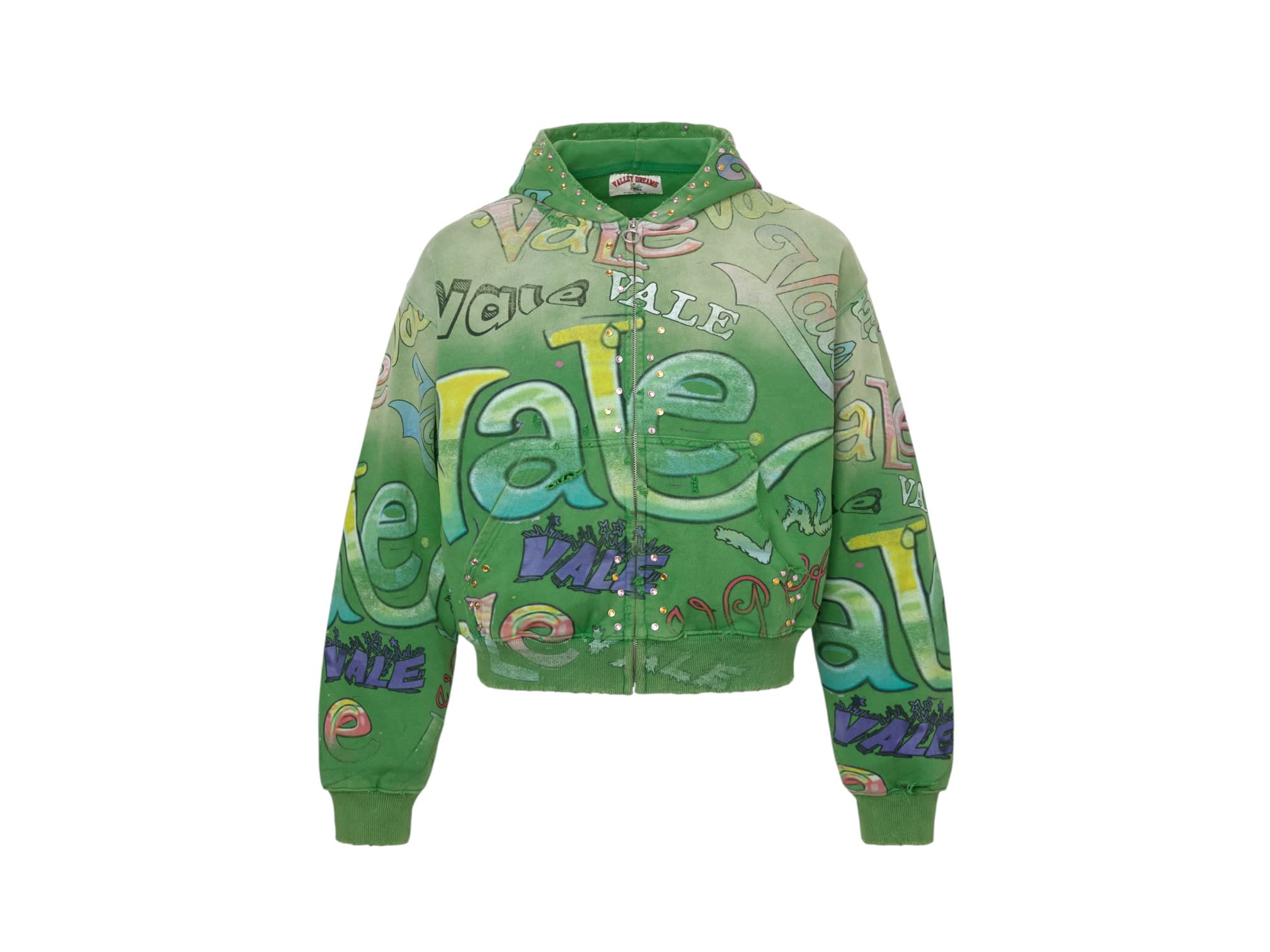 Vale Forever Spearmint Zip Up Green