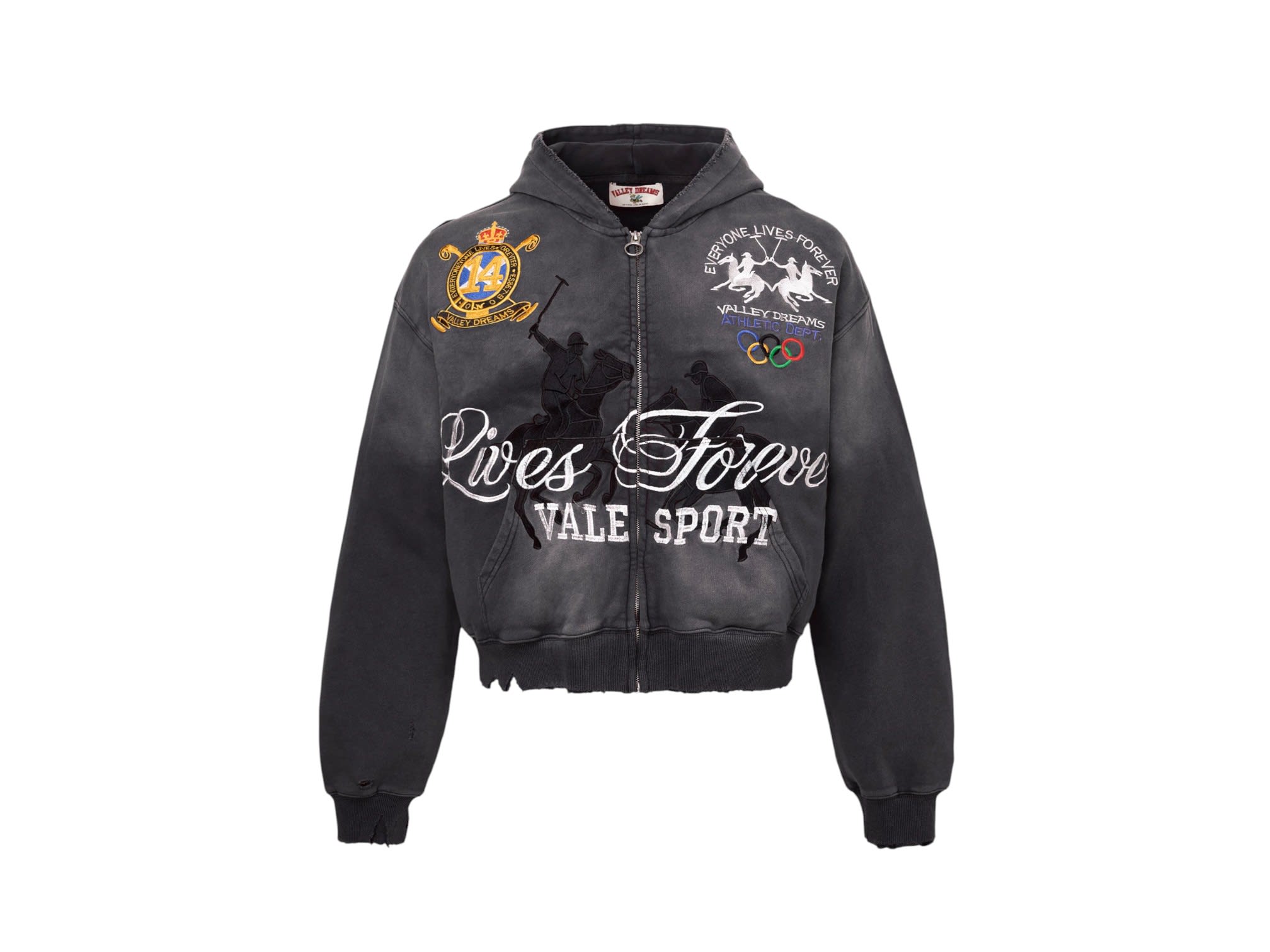 Vale Forever Rock Zip Up Black