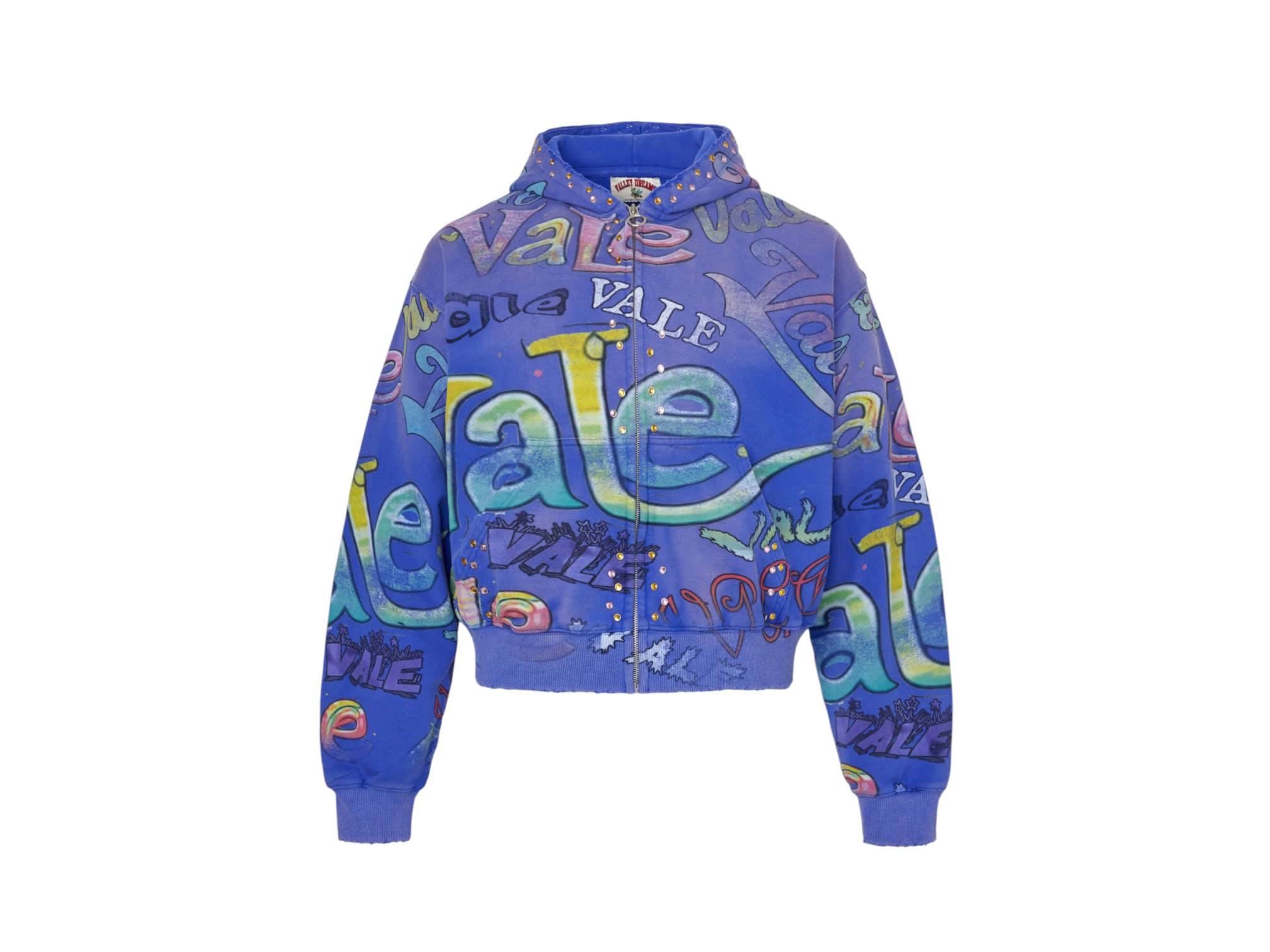 Vale Forever Iceberg Zip Up Hoodie Blue