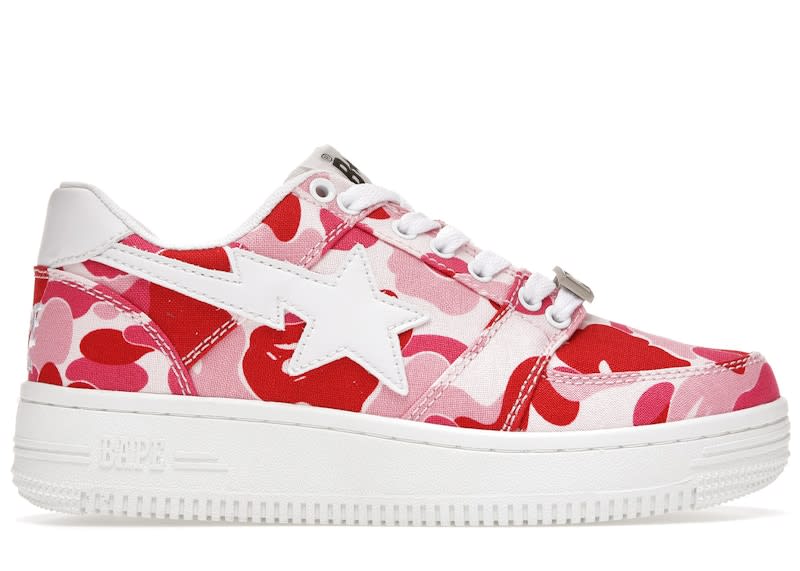 A Bathing Ape Bape Sta Low ABC Camo 20th Anniversary Pink
