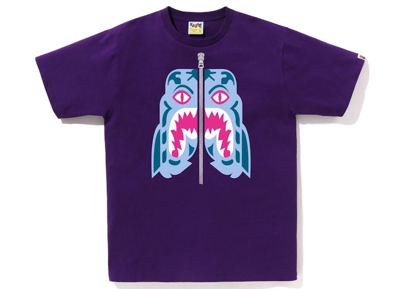 BAPE Colors Tiger T-Shirt Purple