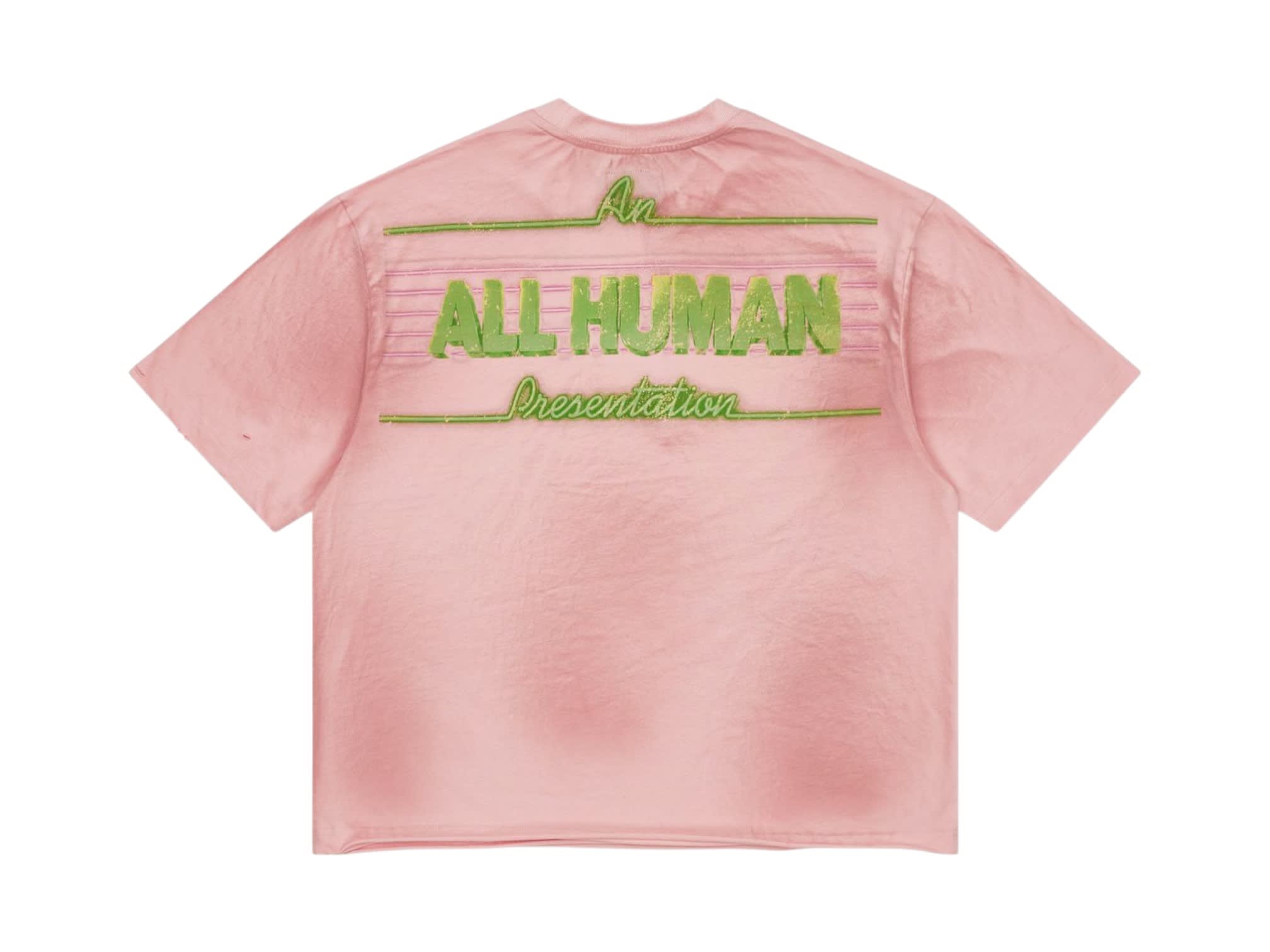 All Human Champagne Room T-Shirt Pink Wash