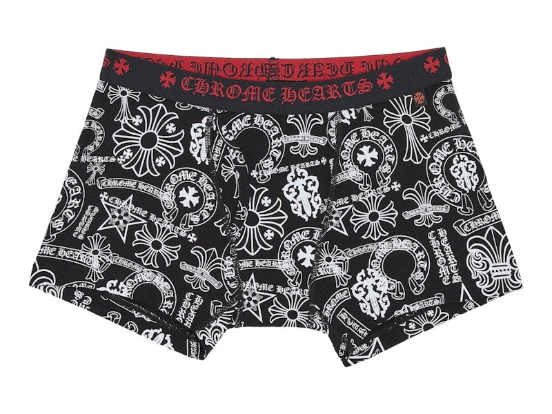 Chrome Hearts Boxer Brief Shorts Black Jacquard