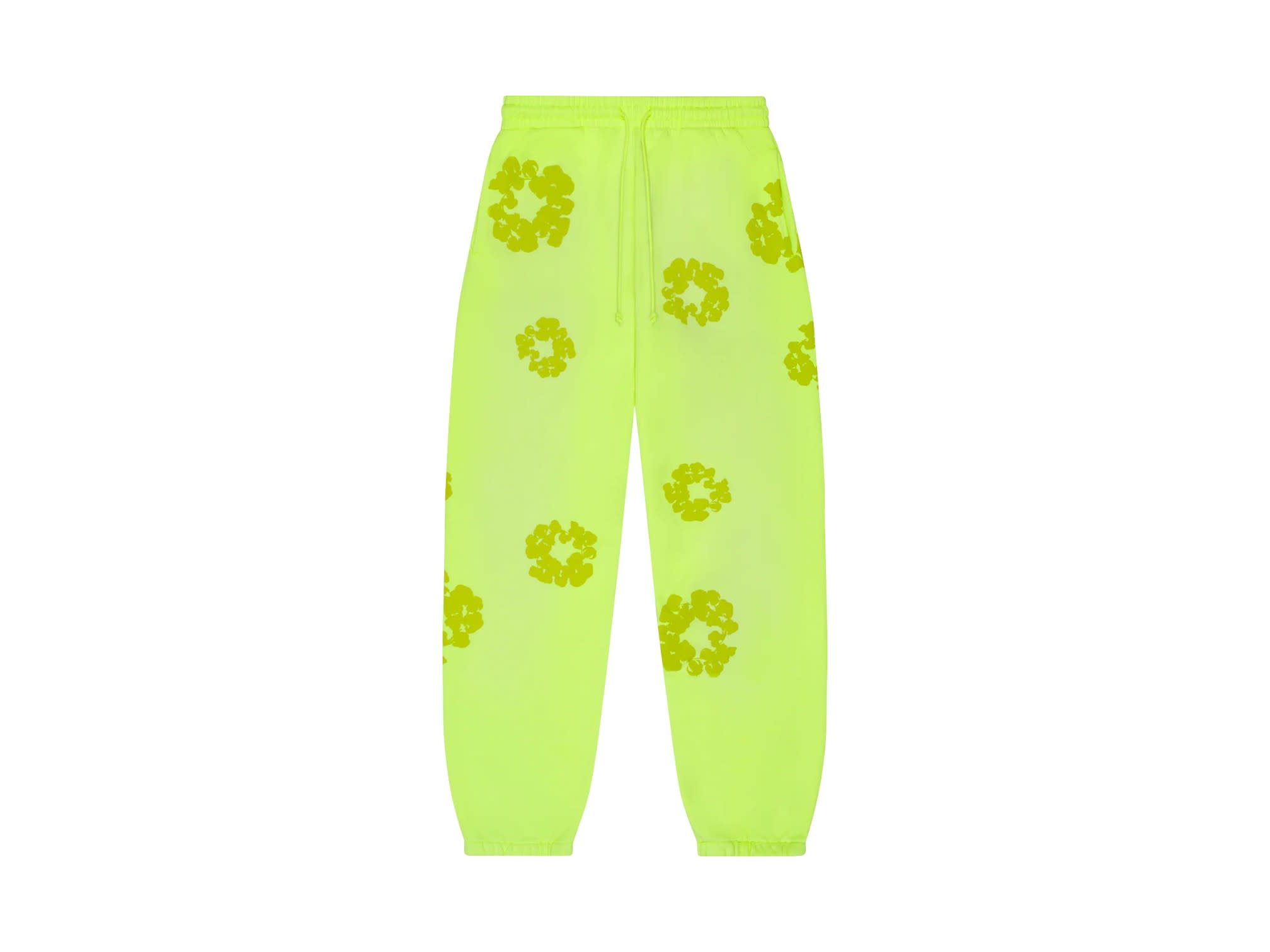 Denim Tears Mono Cotton Wreath Sweatpants Neon Green