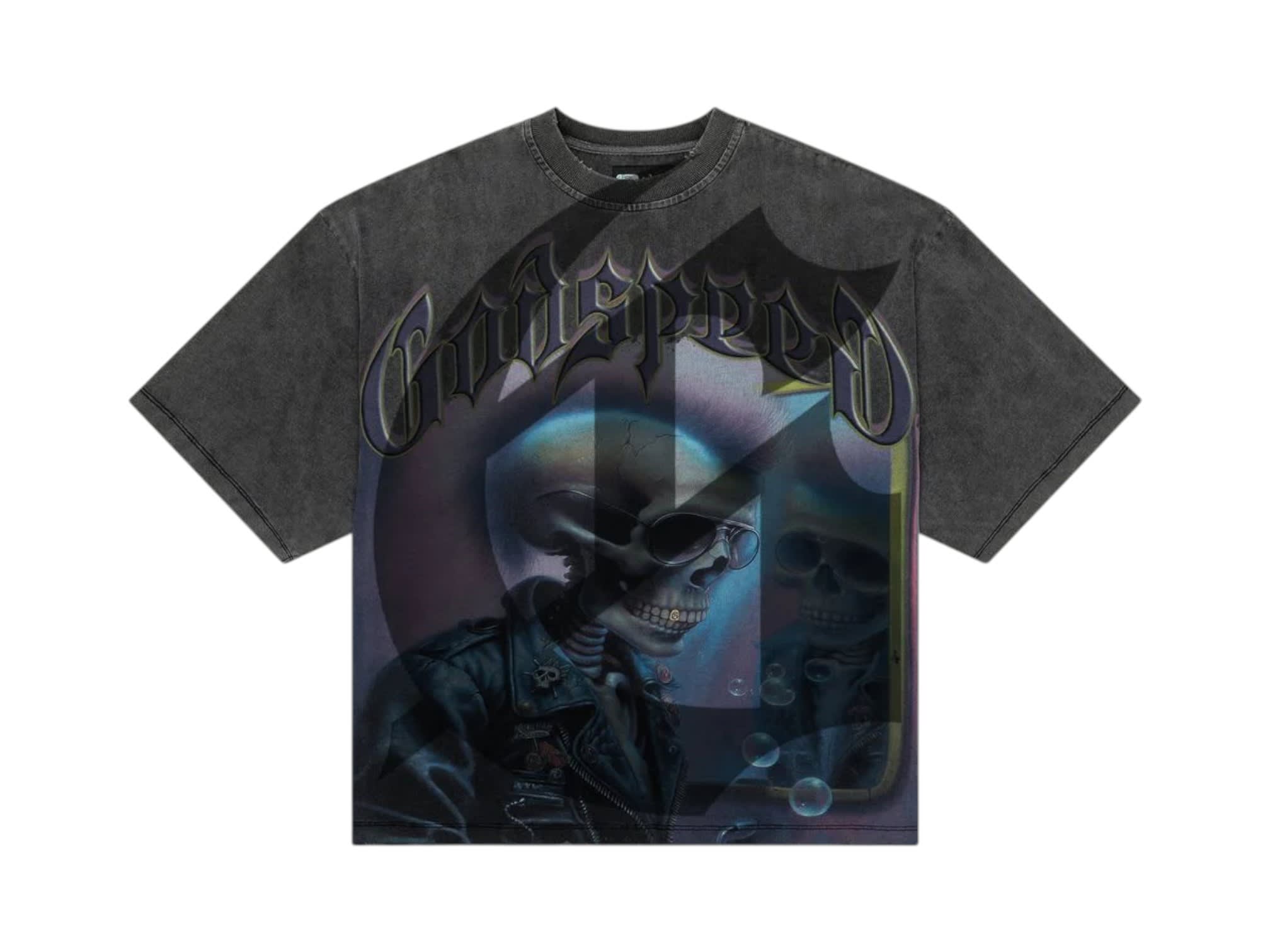 Godspeed Man in the Mirror T-Shirt Grey Wash