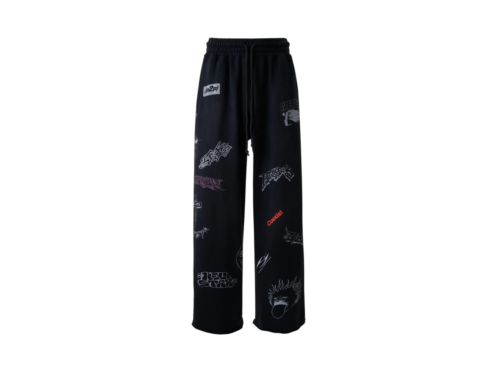 Hellstar Graffiti Hidden Pocket Sweatpants Black