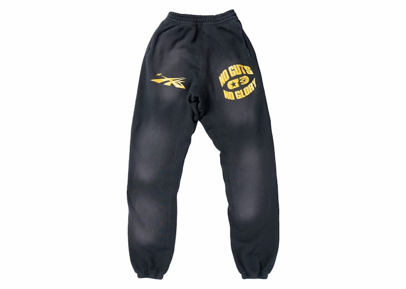 Hellstar No Guts No Glory Sweatpants Midnight Dye Black