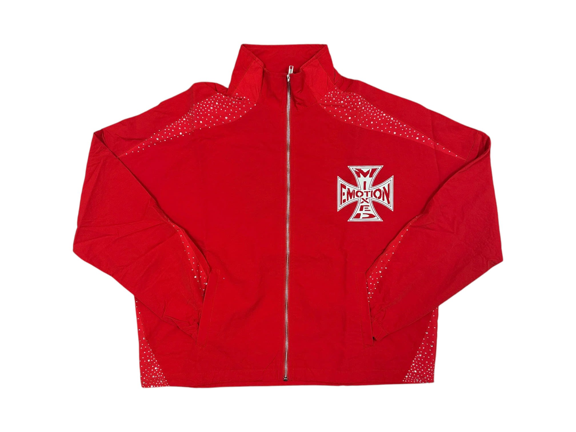 Mixed Emotion Classic Nylon Jacket Red