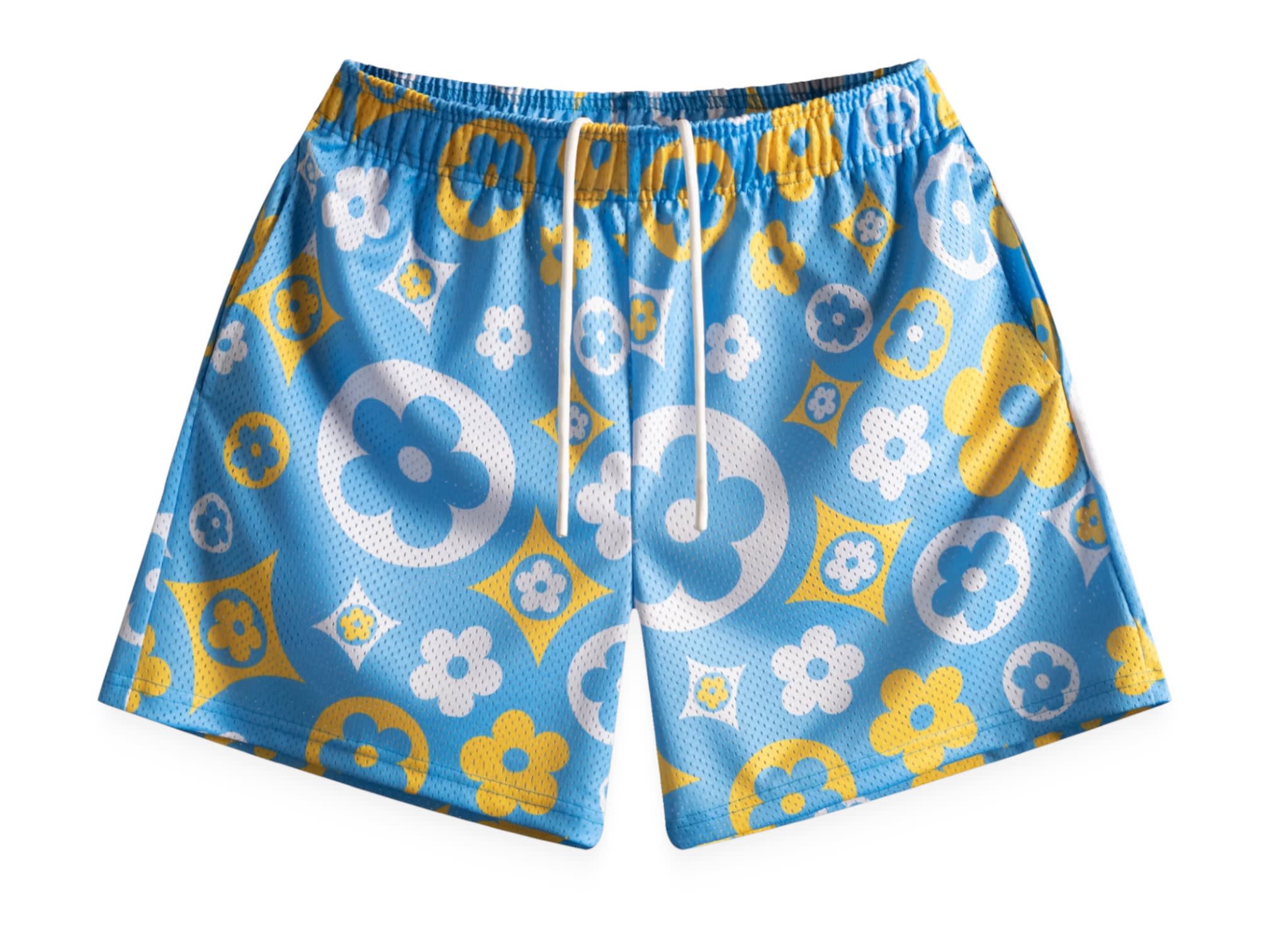 Bravest Studios Flower Shorts University Blue