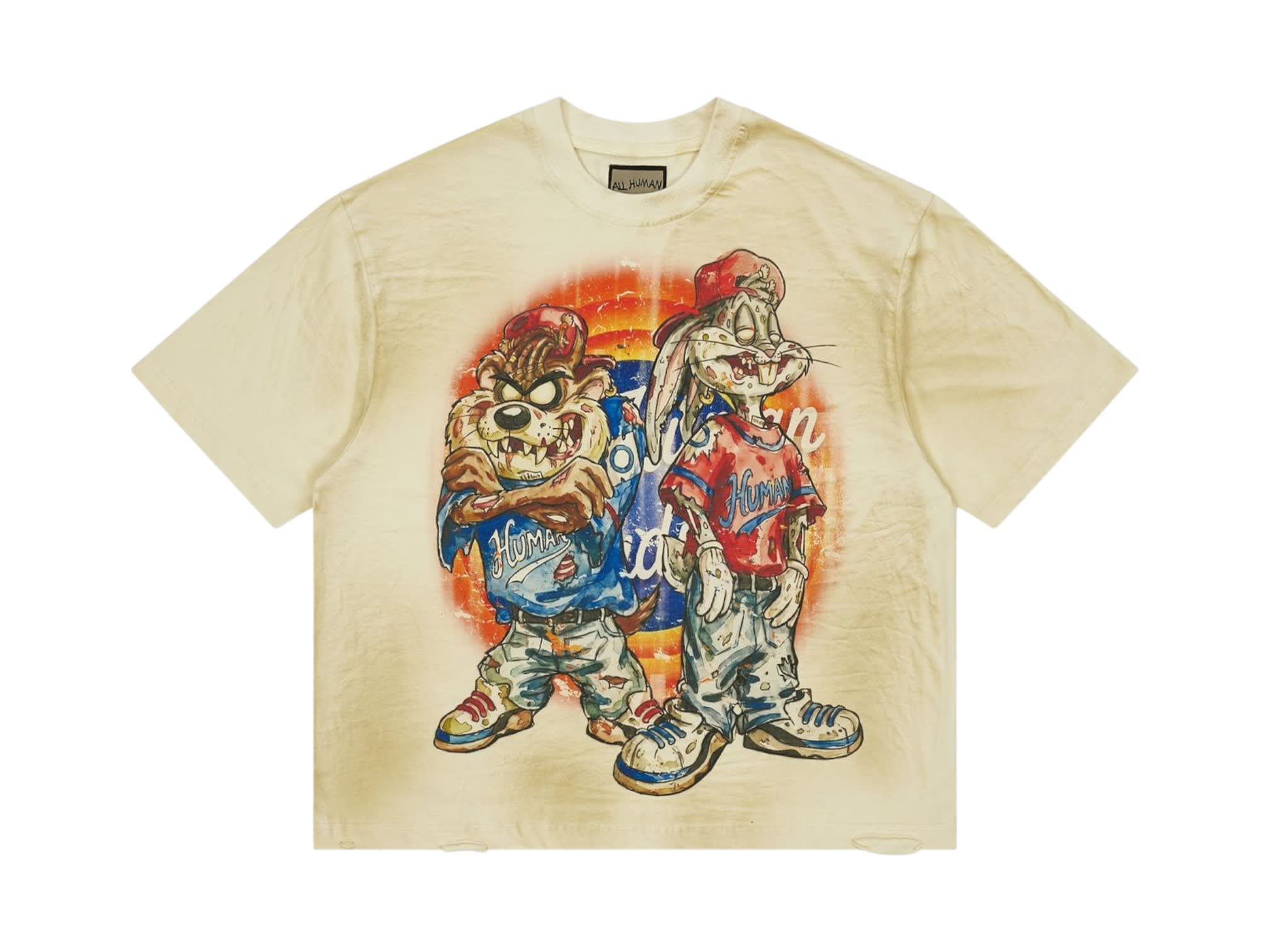 All Human Lefrak T-Shirt Dish Wash Cream