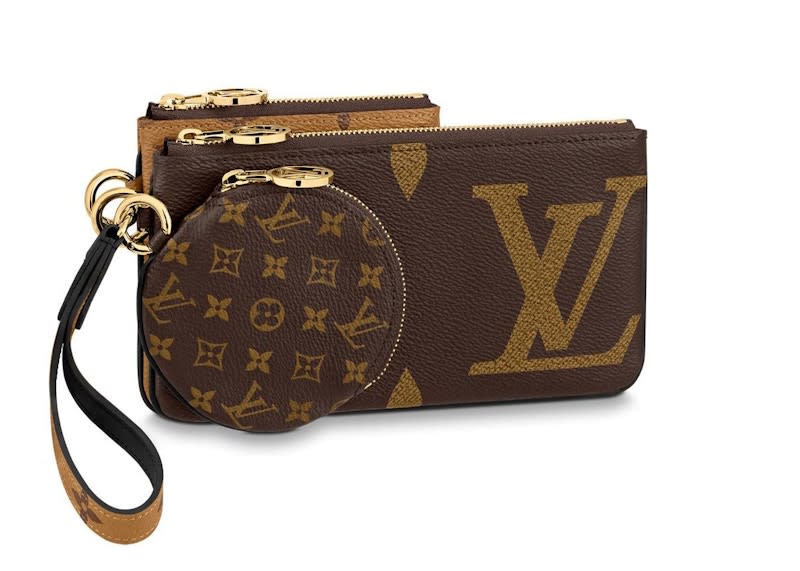 Louis Vuitton Trio Pouch Monogram Giant/Reverse/Mini Brown