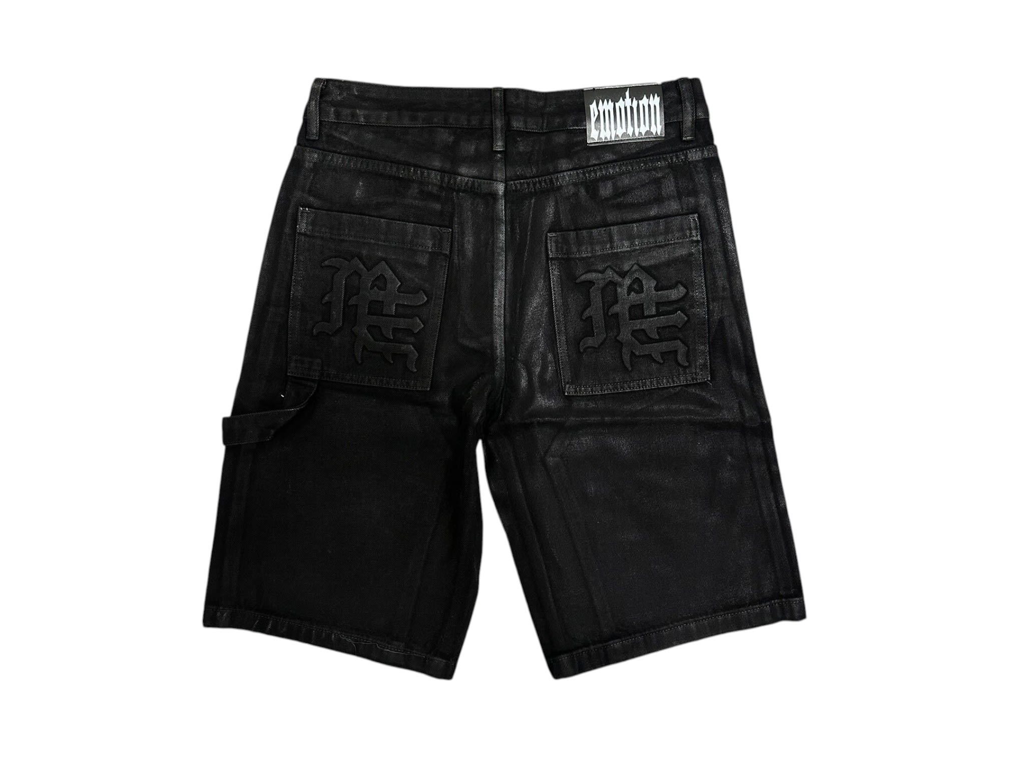 Mixed Emotion Worker Wax Shorts Black