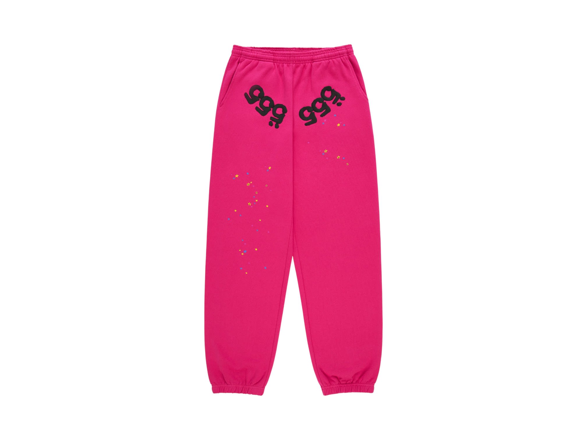Sp5der Angel Number Sweatpants Pink