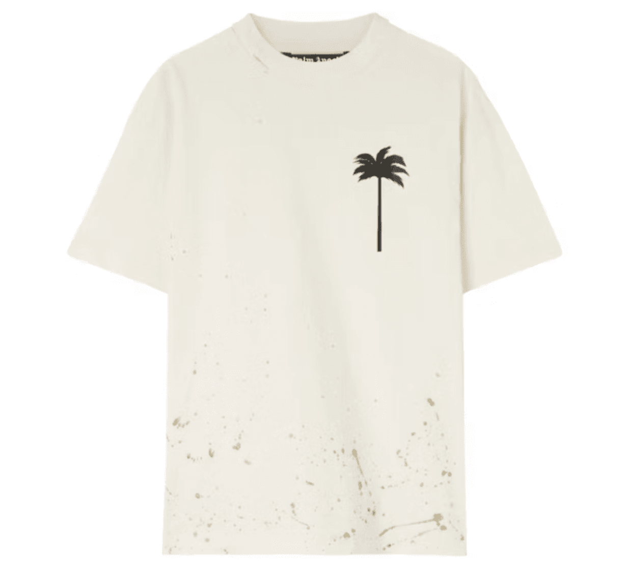 Palm Angels Pxp Painted Classic T-Shirt Butter/Black