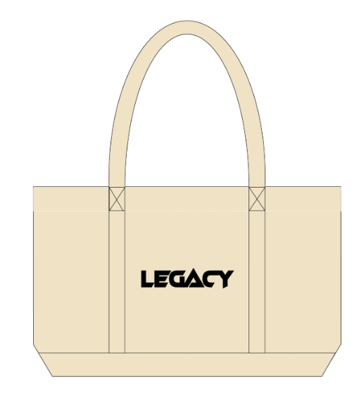 LEGACY Tote Bag Bone/Black