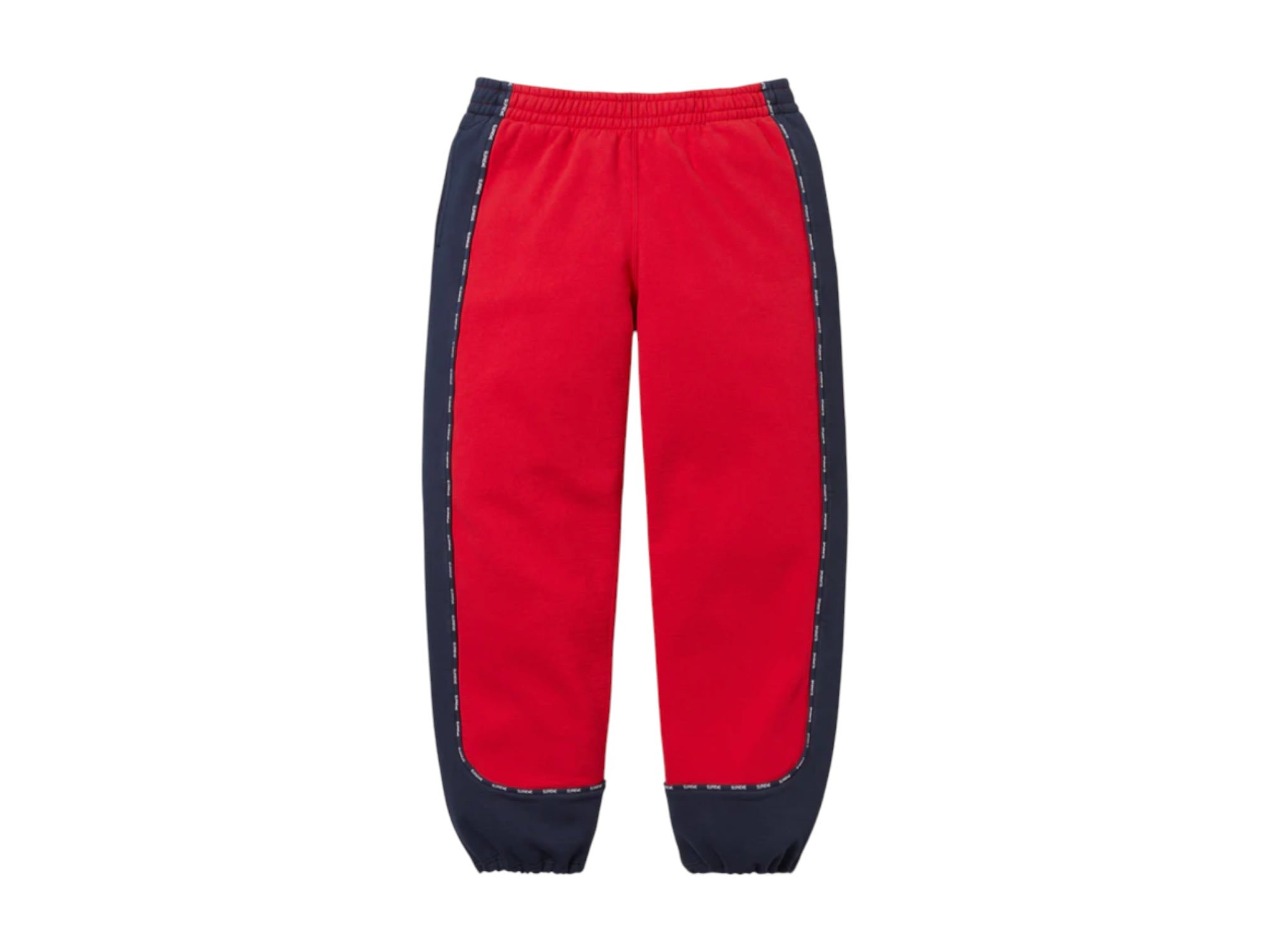 Supreme Piping Sweatpants Red