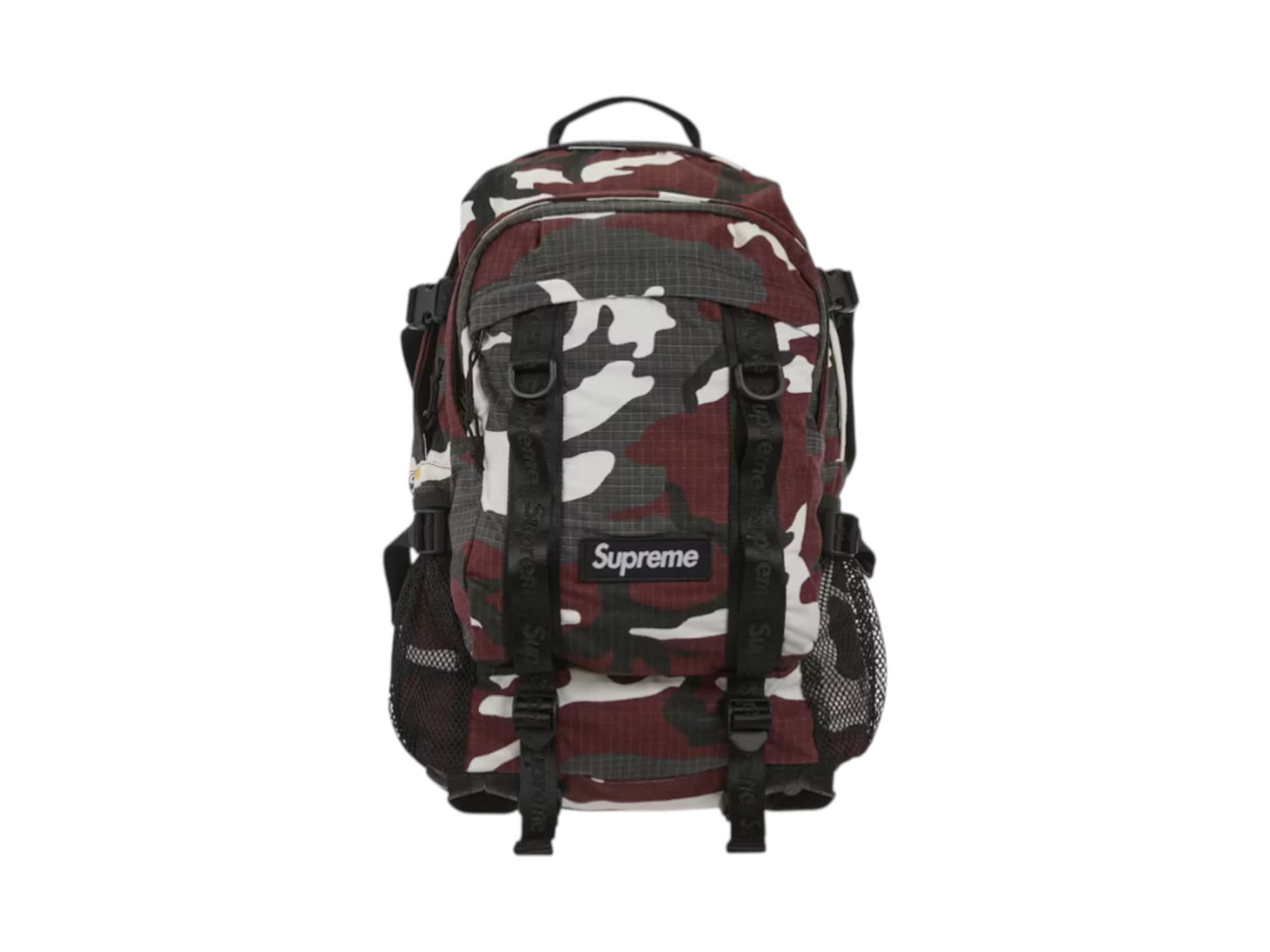 Supreme Logo Backpack (SS26) Red Camo
