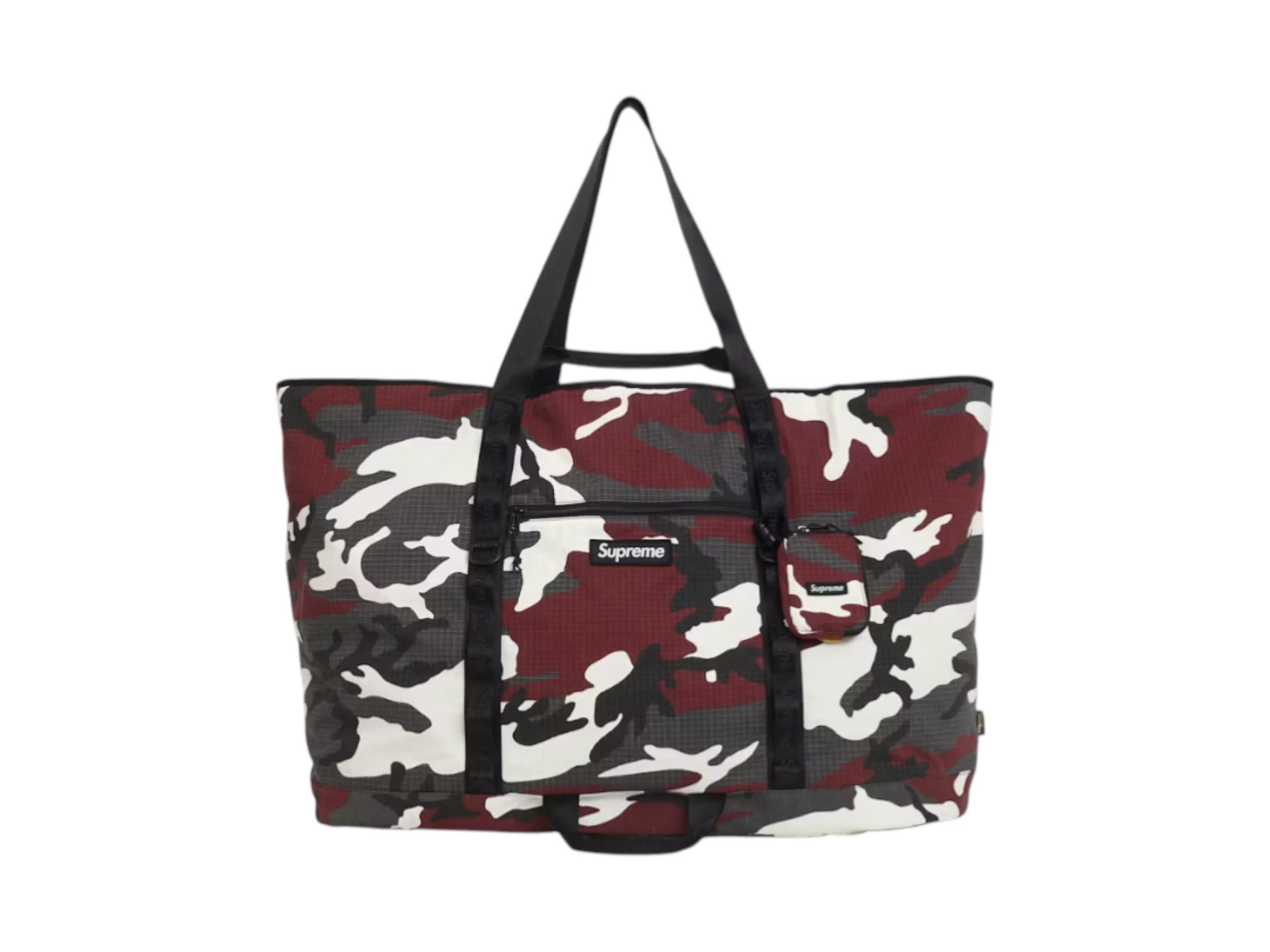 Supreme X-Large Tote Bag + Utility Pouch Red Camo