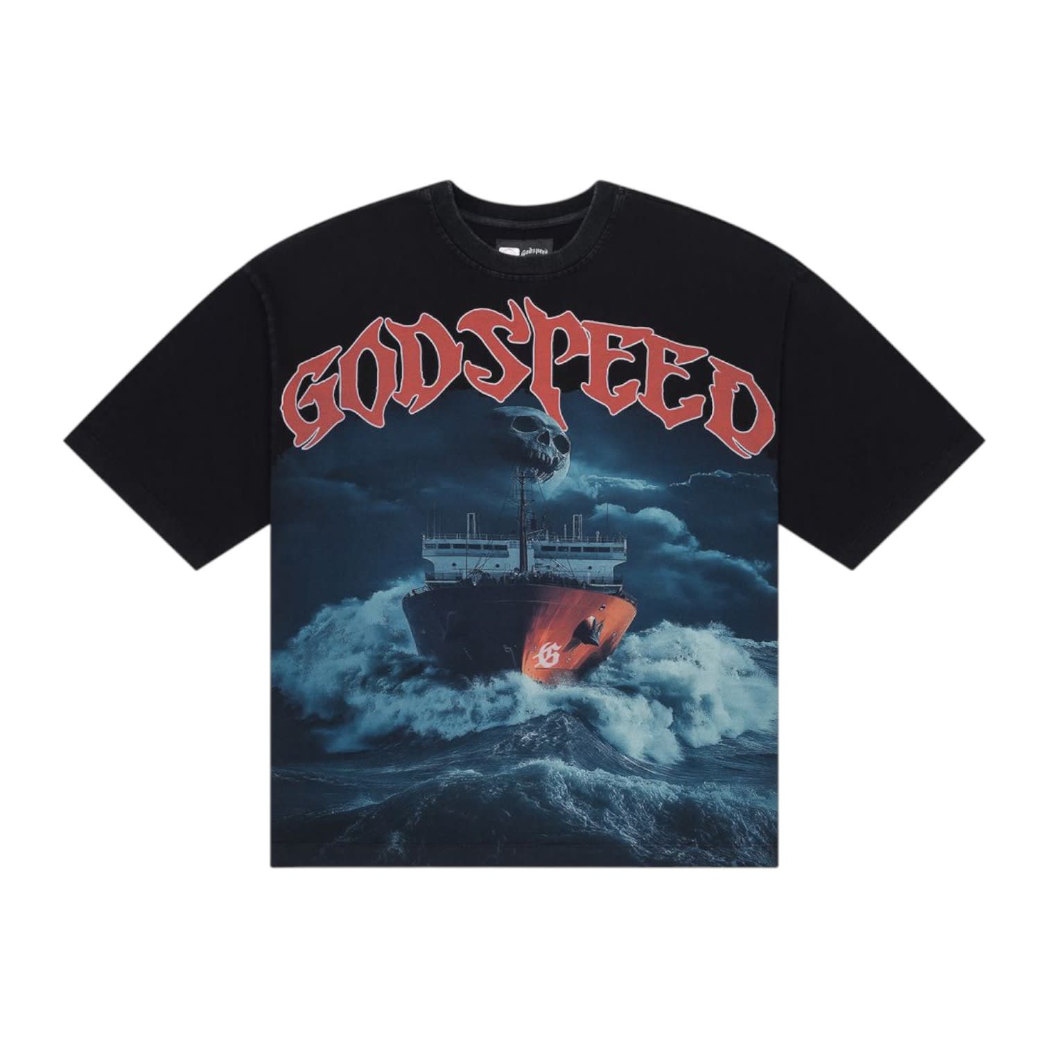 Godspeed Sea Sick T-Shirt Black Wash