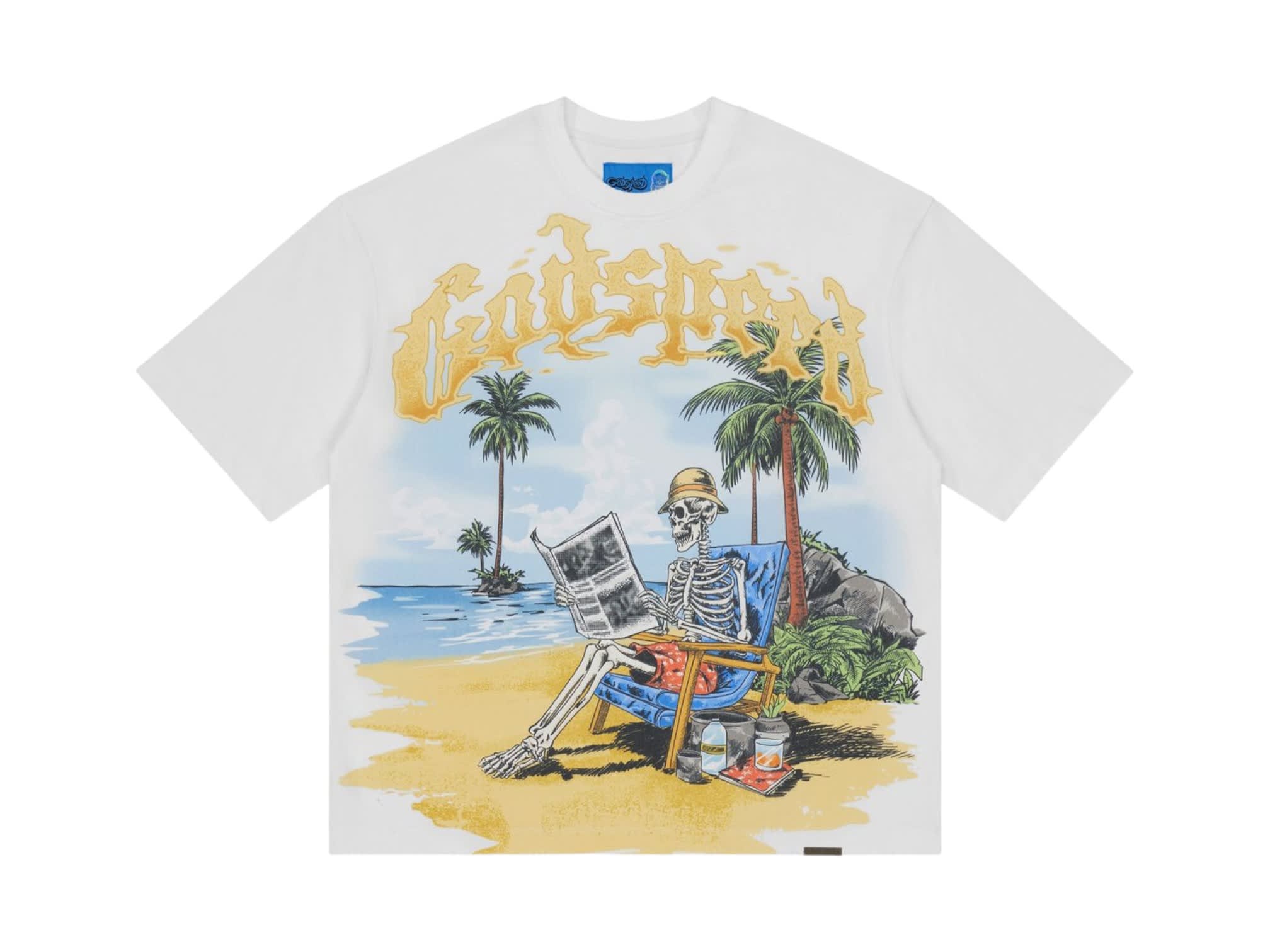 Godspeed Skeleton Beach II T-Shirt NG White