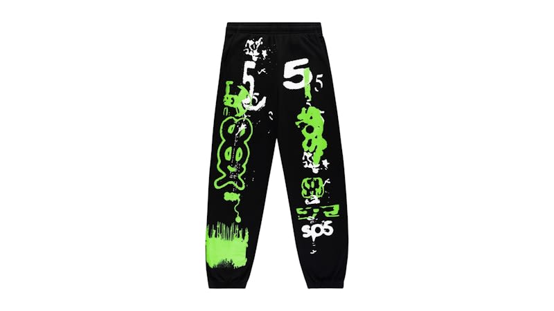 Sp5der X-Ray Sweatpants Black/Green