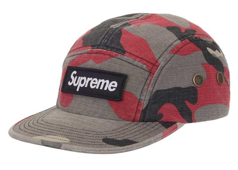 Supreme Military Camp Cap (SS26) Red Camo