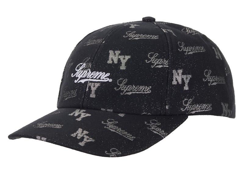 Supreme Monogram 6-Panel Black