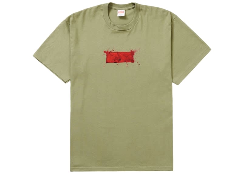 Supreme Ralph Steadman Box Logo T-Shirt Light Olive