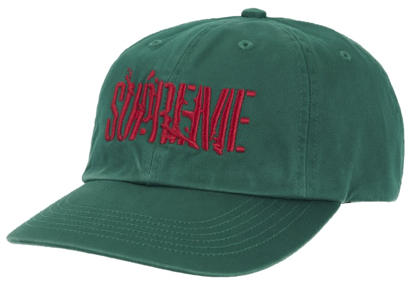 Supreme Splatter 6-Panel Green